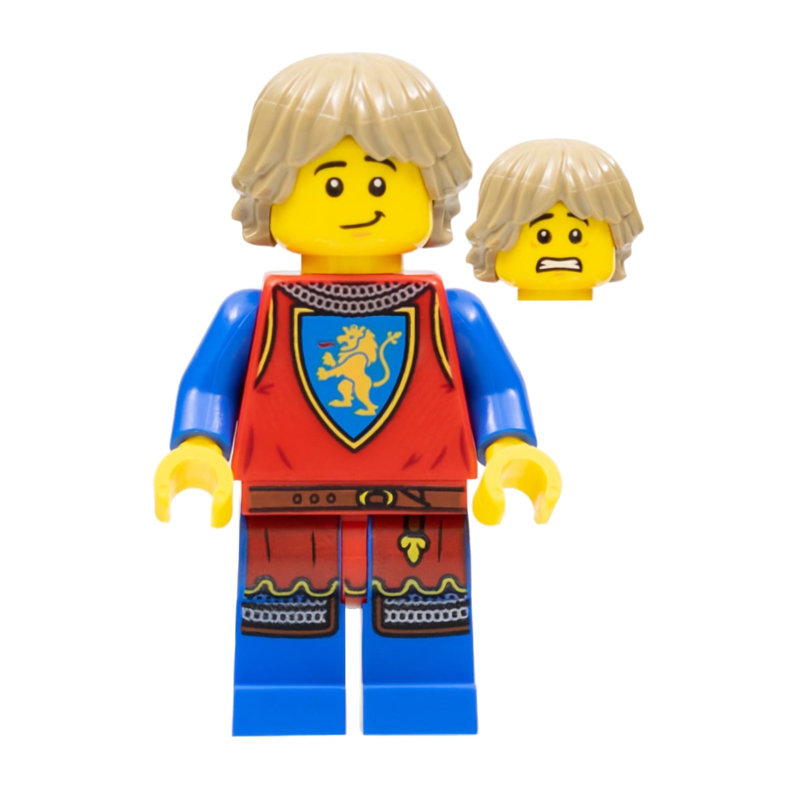 LEGO Minifigur Lion Knight - Male, Dark Tan Hair – Castle (cas560) – neu