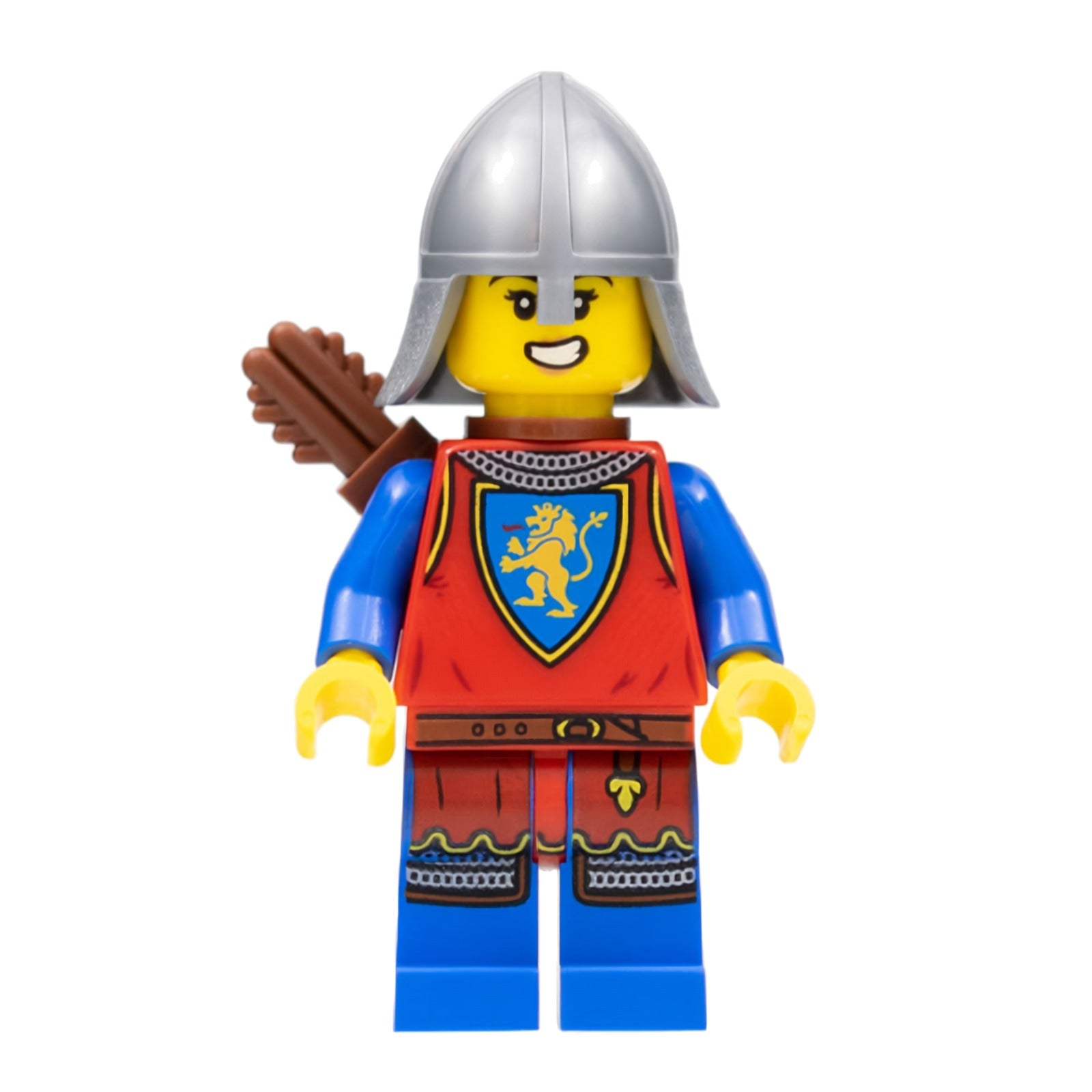 LEGO Minifigur Lion Knight - Female, Flat Silver Neck Protector, Quiver (cas565)