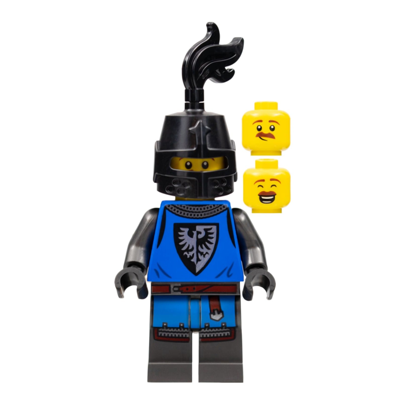 LEGO Minifigur Black Falcon - Male, Pearl Dark Gray Detailed Legs (cas576)