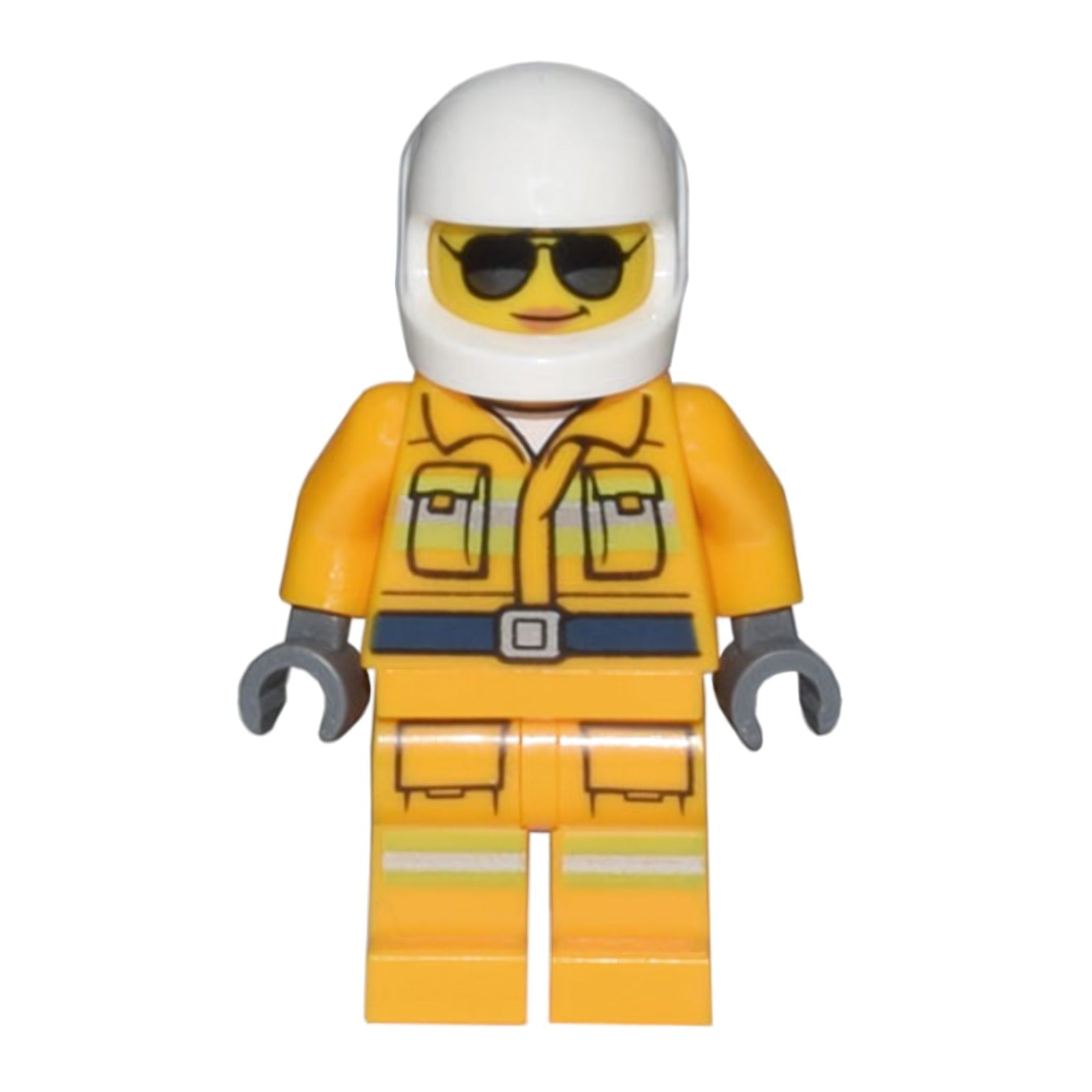 LEGO Minifigur Fire - Reflective Stripes, Bright Light Orange Suit (cty1433)