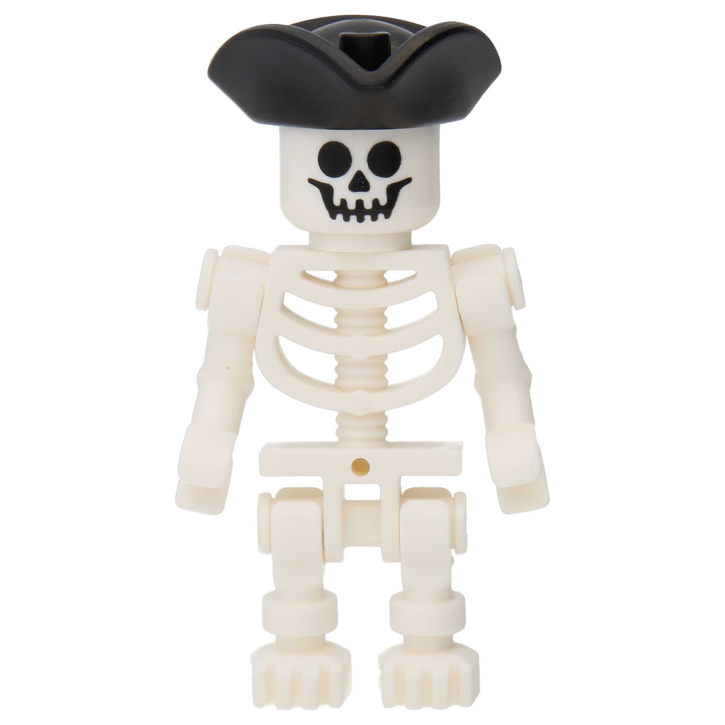 LEGO Minifigur Skeleton - Stuntz, Black Pirate Tricorne, Bent Arms (cty1501)
