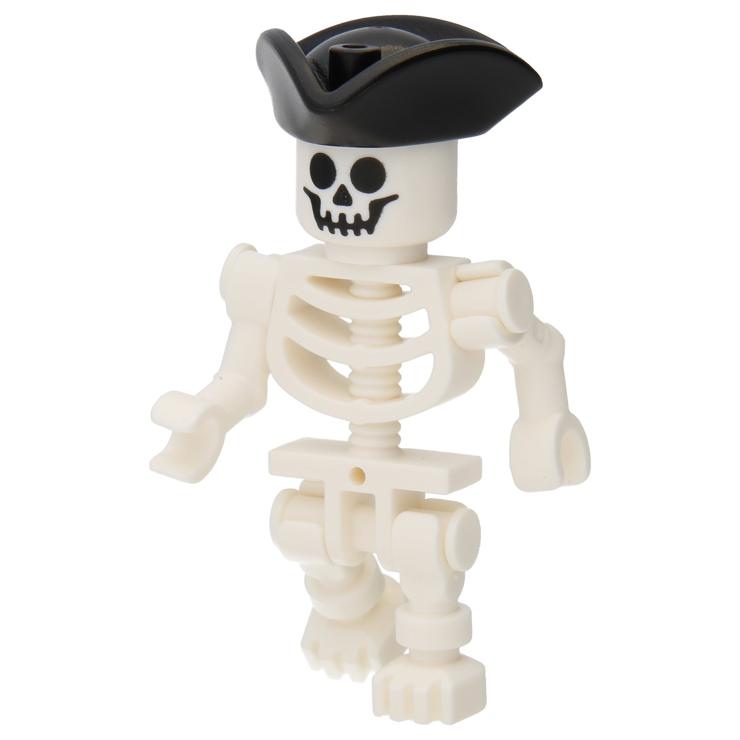 LEGO Minifigur Skeleton - Stuntz, Black Pirate Tricorne, Bent Arms (cty1501)