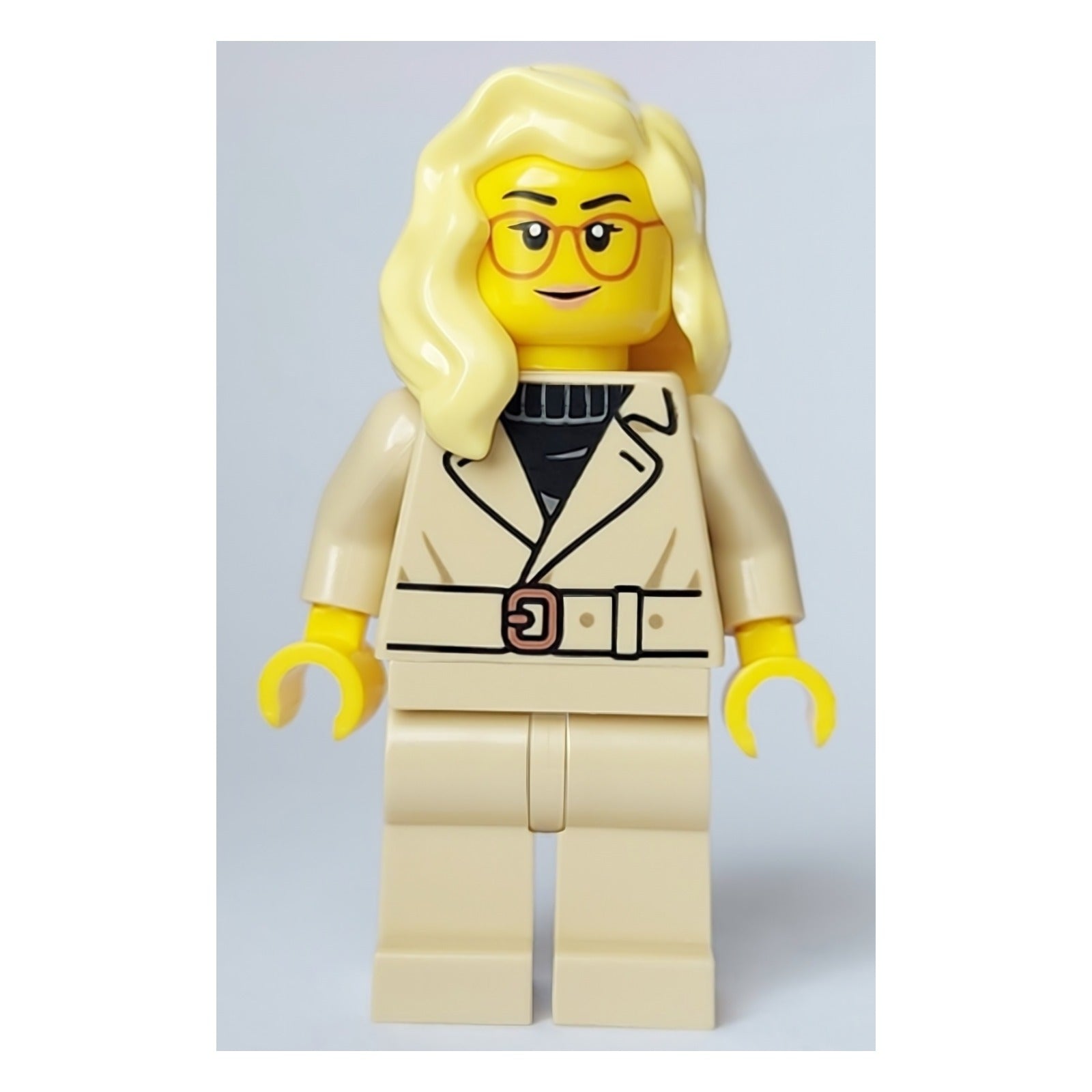 LEGO Minifigur Tourist - Female, Tan Jacket and Legs, Bright Light (cty1654)