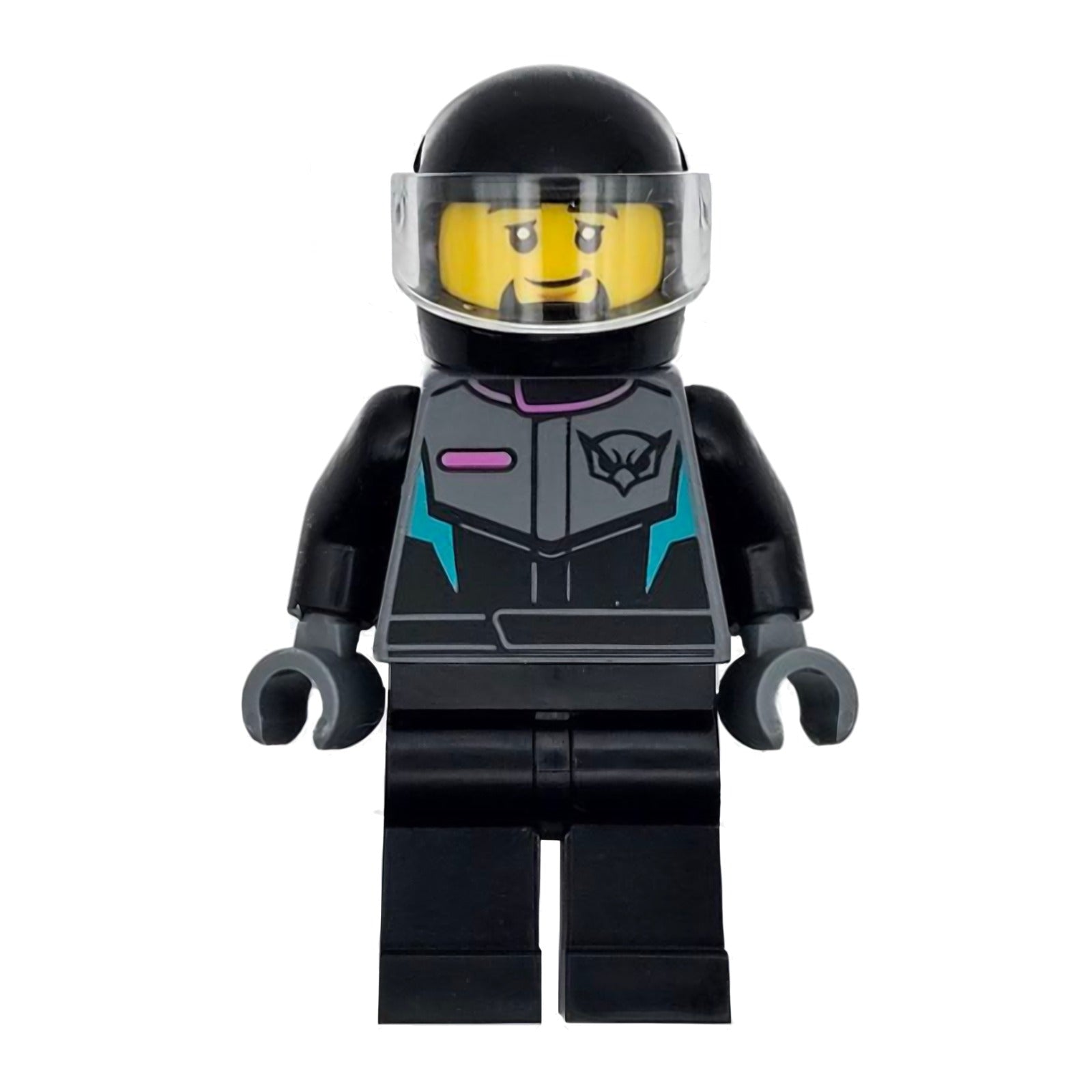 LEGO Minifigur Race Car Driver - Male, Racing Suit with Hawk Head (cty1712)