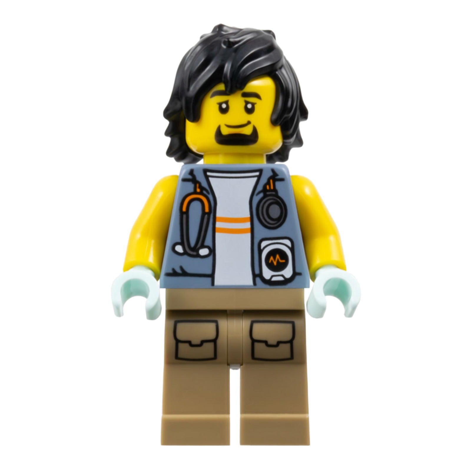 LEGO Minifigur City Jungle Explorer - Sand Blue Jacket, Stethoscope (cty1776)