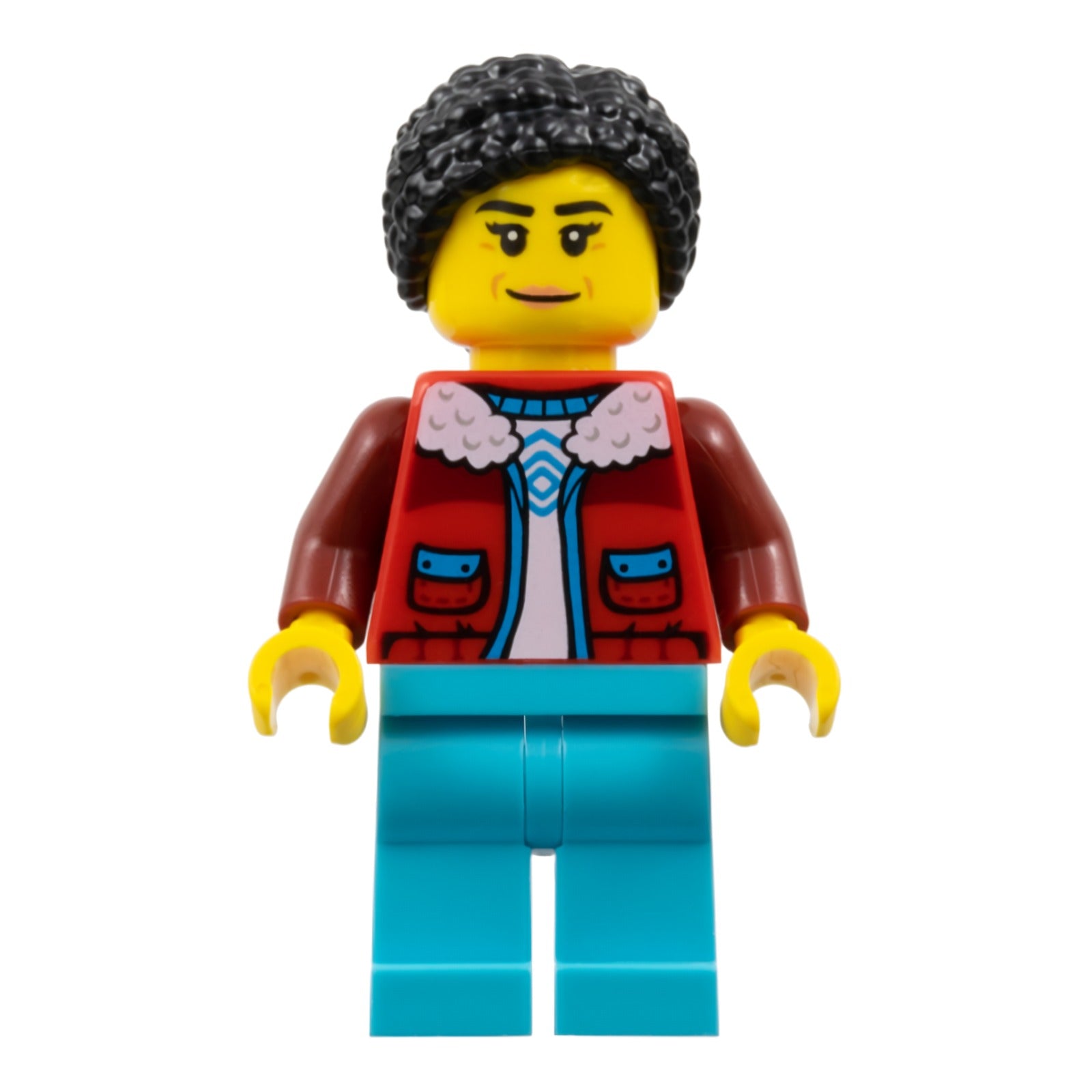 LEGO Minifigur Arctic Explorer - Female, Red Coat over White Shirt (cty1897)