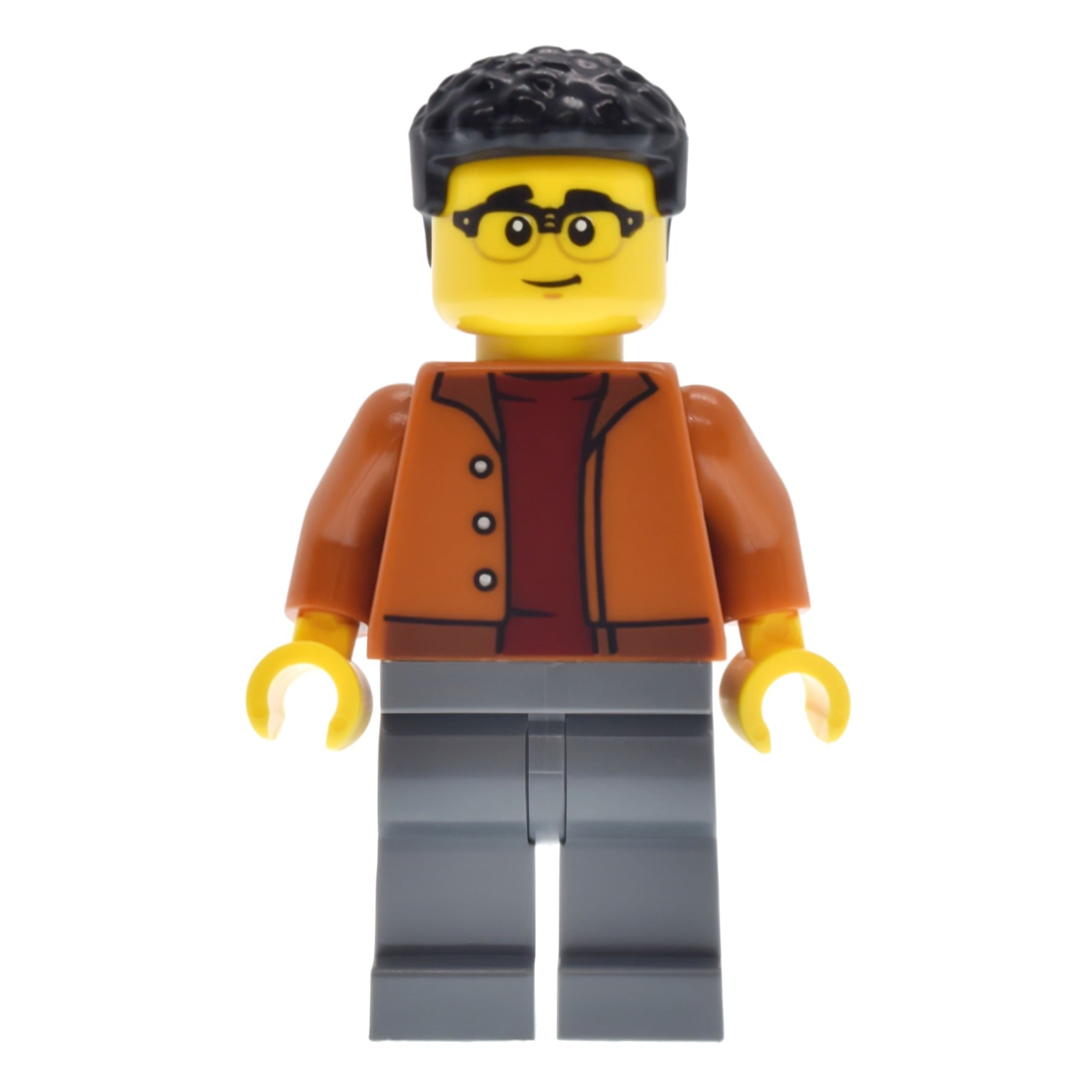 LEGO Minifigur EV Supercar Driver - Male, Dark Orange Jacket, Dark (cty1945)