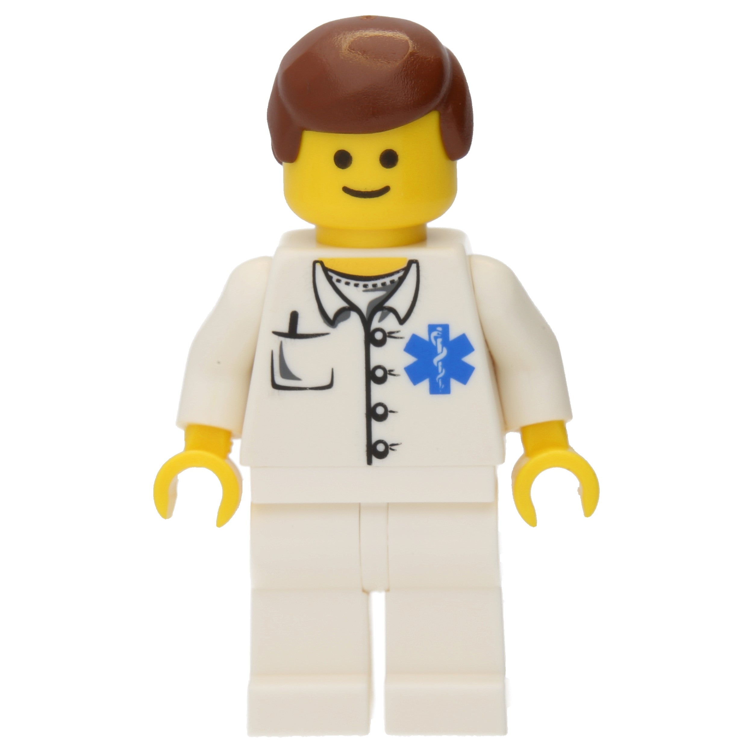 LEGO Minifigur Town Doctor EMT Star of Life Button Shirt (doc027) – neu