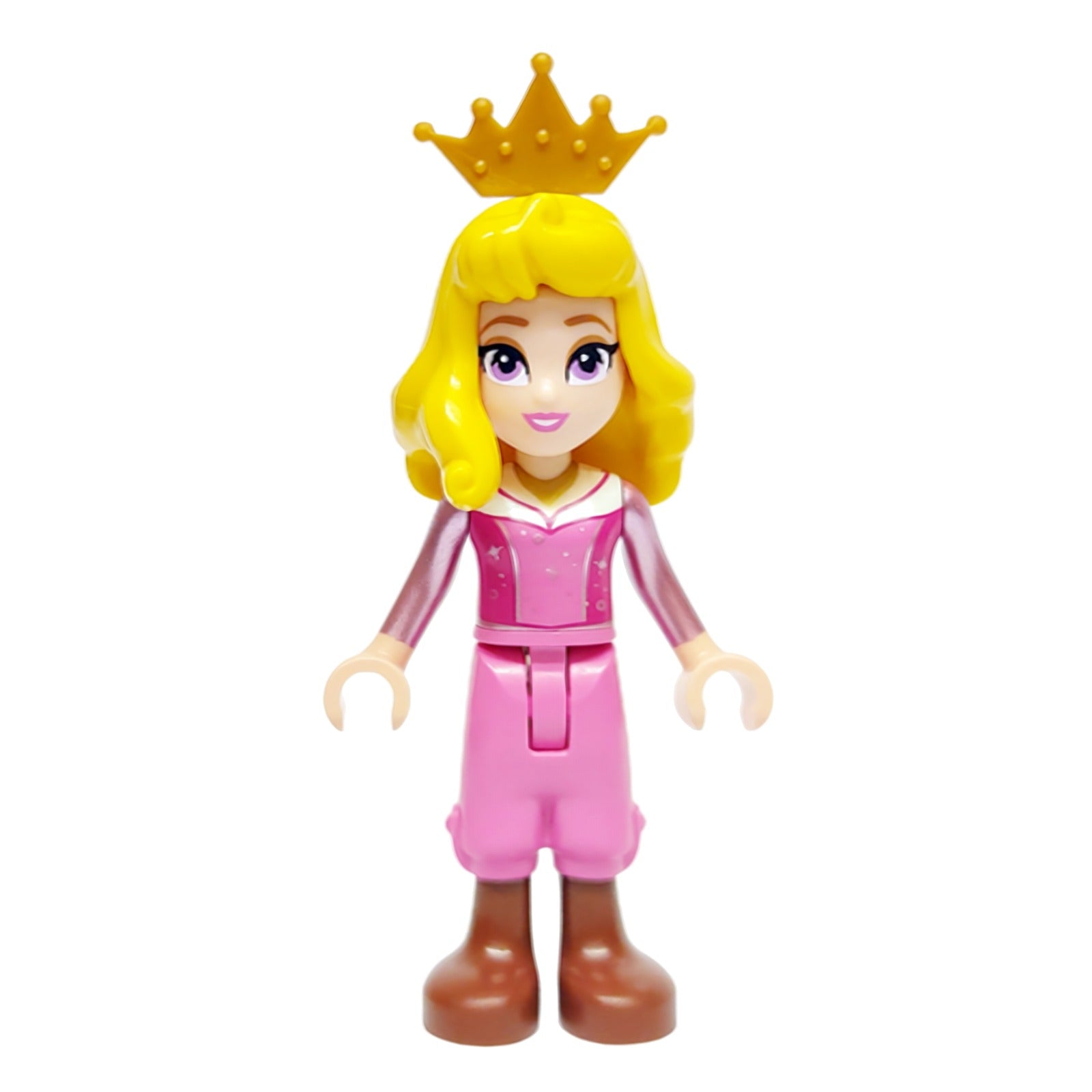 LEGO Minifigur Aurora - Dark Pink Top, Metallic Pink Sleeves, Gold (dp194)