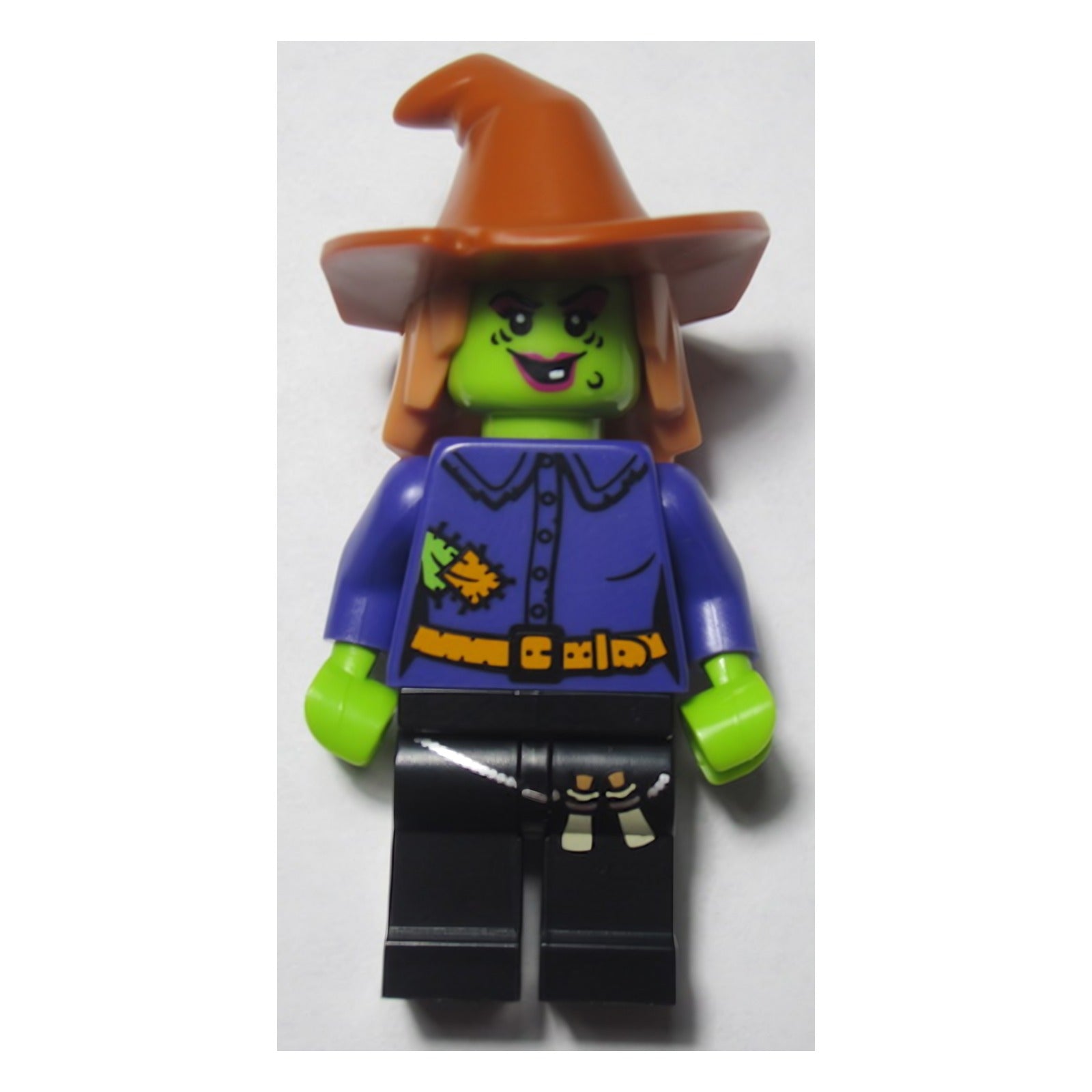 LEGO Minifigur Wacky Witch - Dark Orange Floppy Hat (hol173) – neu