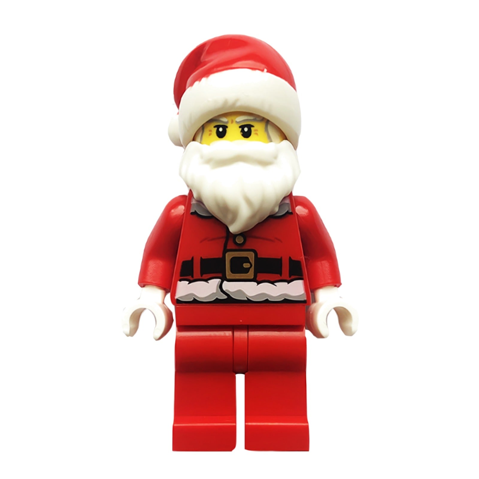 LEGO Minifigur Santa - Red Fur Lined Jacket with Button and Candy Cane (hol285)