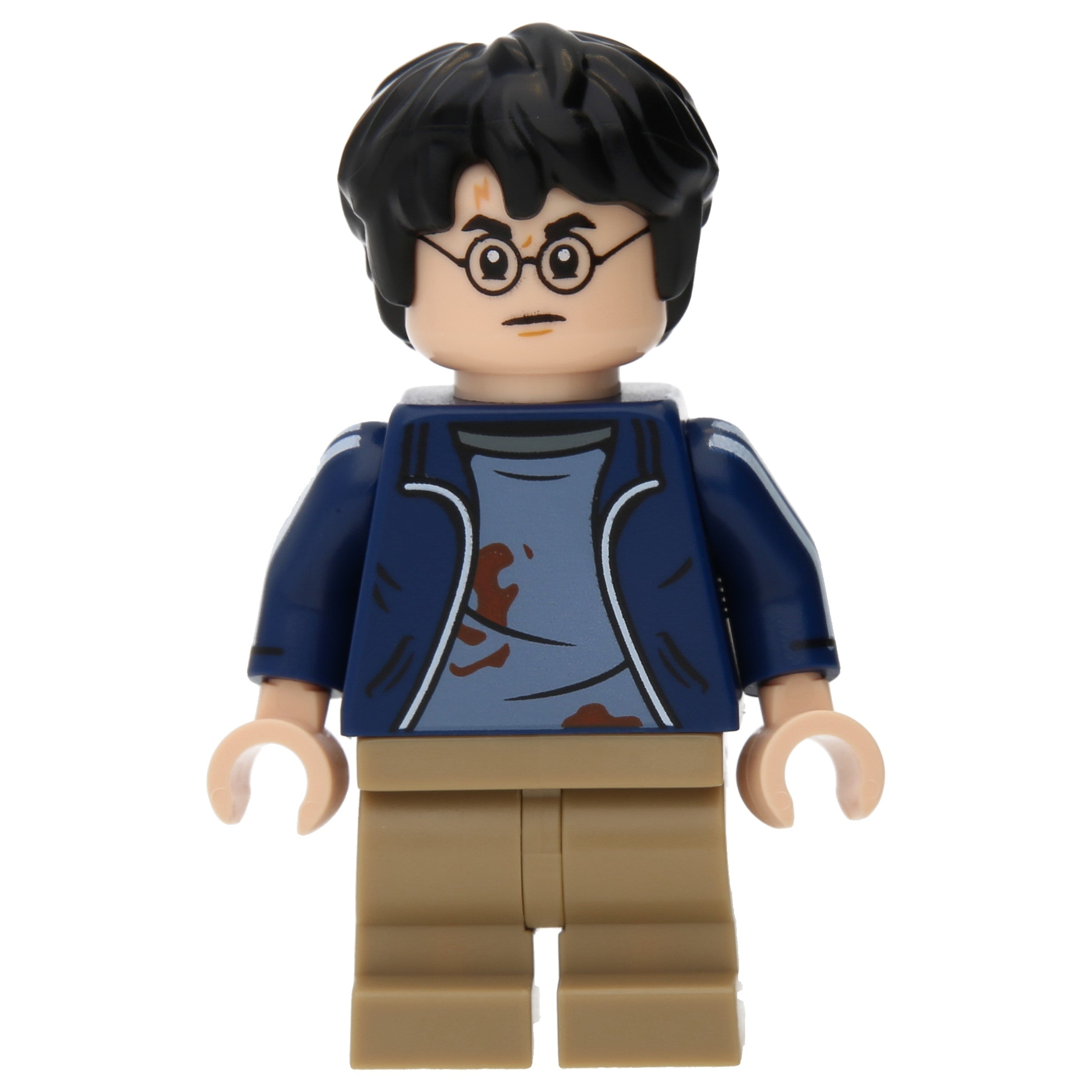 LEGO Minifigur Harry Potter - Dark Blue Open Jacket over Sand Blue (hp419)