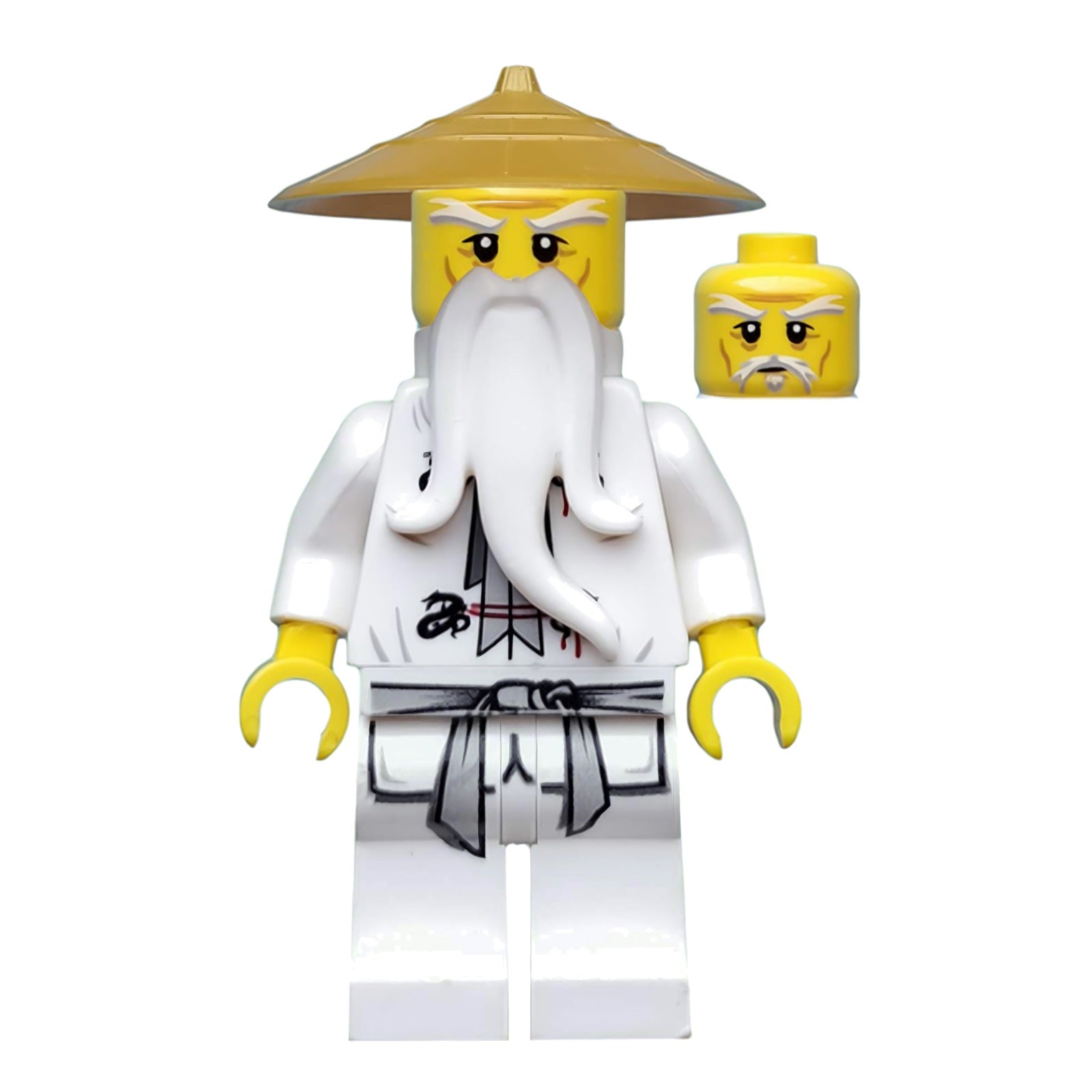 LEGO Minifigur Wu Sensei - Pearl Gold Hat – Ninjago (njo0064) – neu