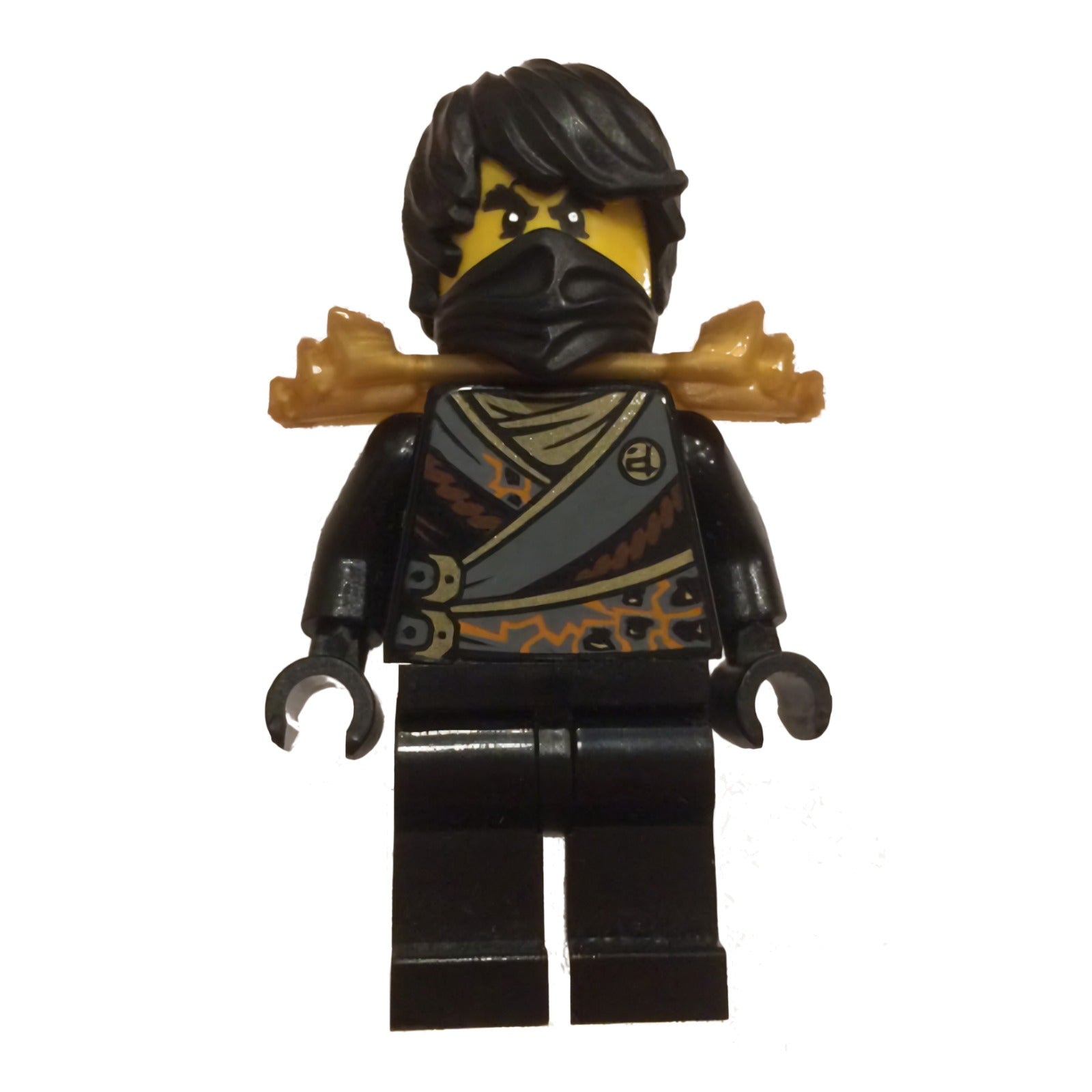 LEGO Minifigur Cole - Rebooted, Shoulder Armor, Hair – Ninjago (njo0270) – neu