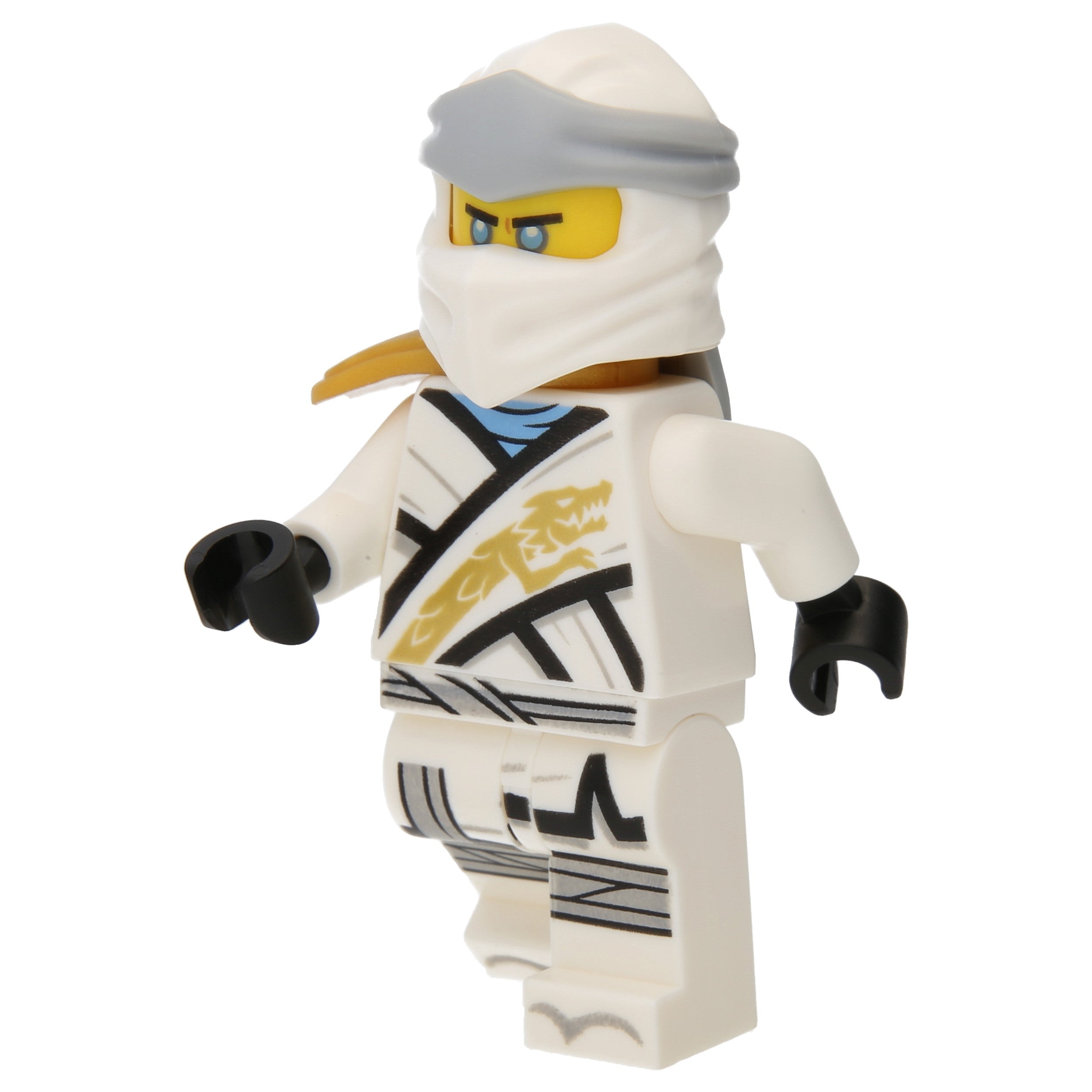LEGO Minifigur Zane - Legacy, Pearl Gold Armor Shoulder Pad (njo0616) – neu