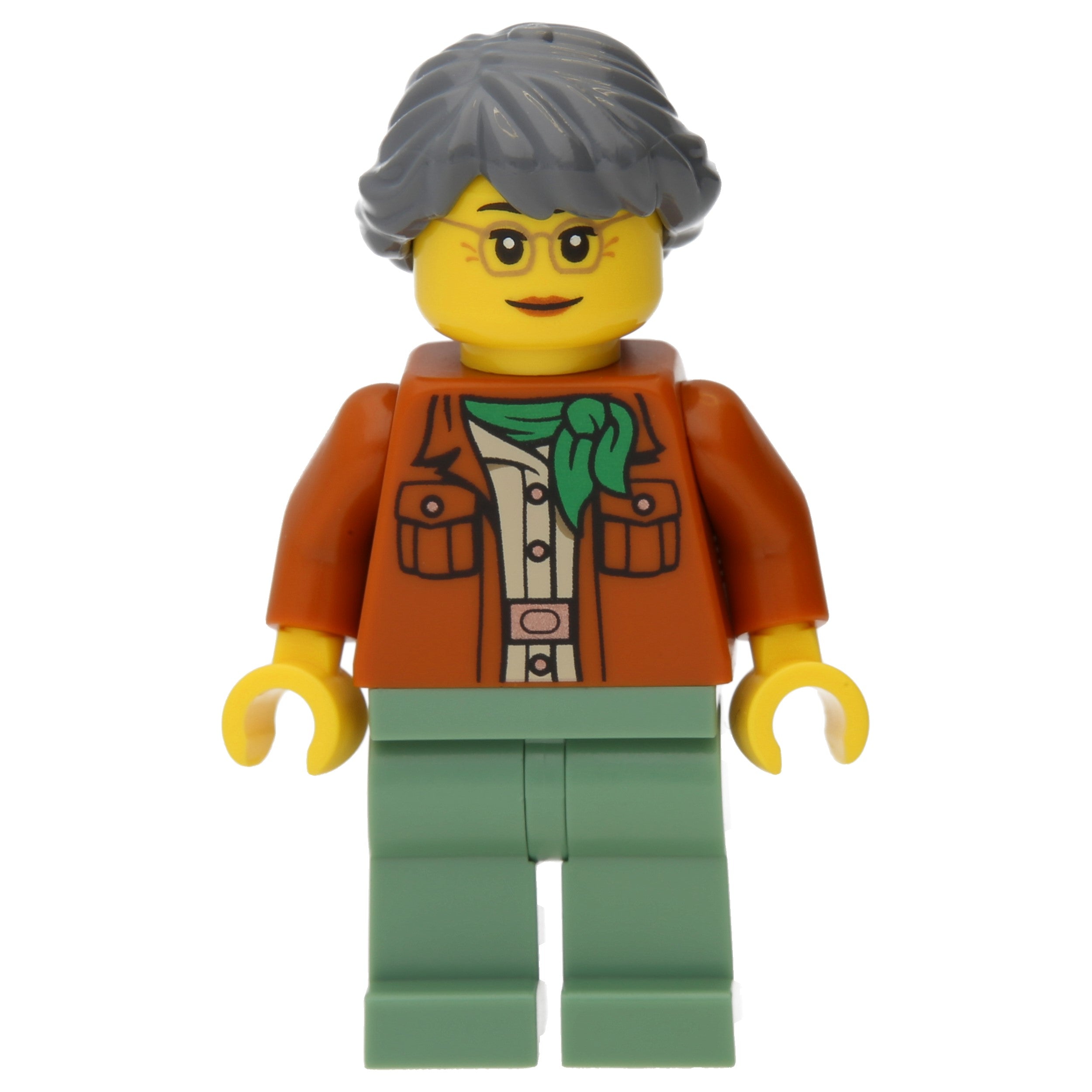 LEGO Minifigur Misako - Legacy, Dark Orange Jacket (njo665)