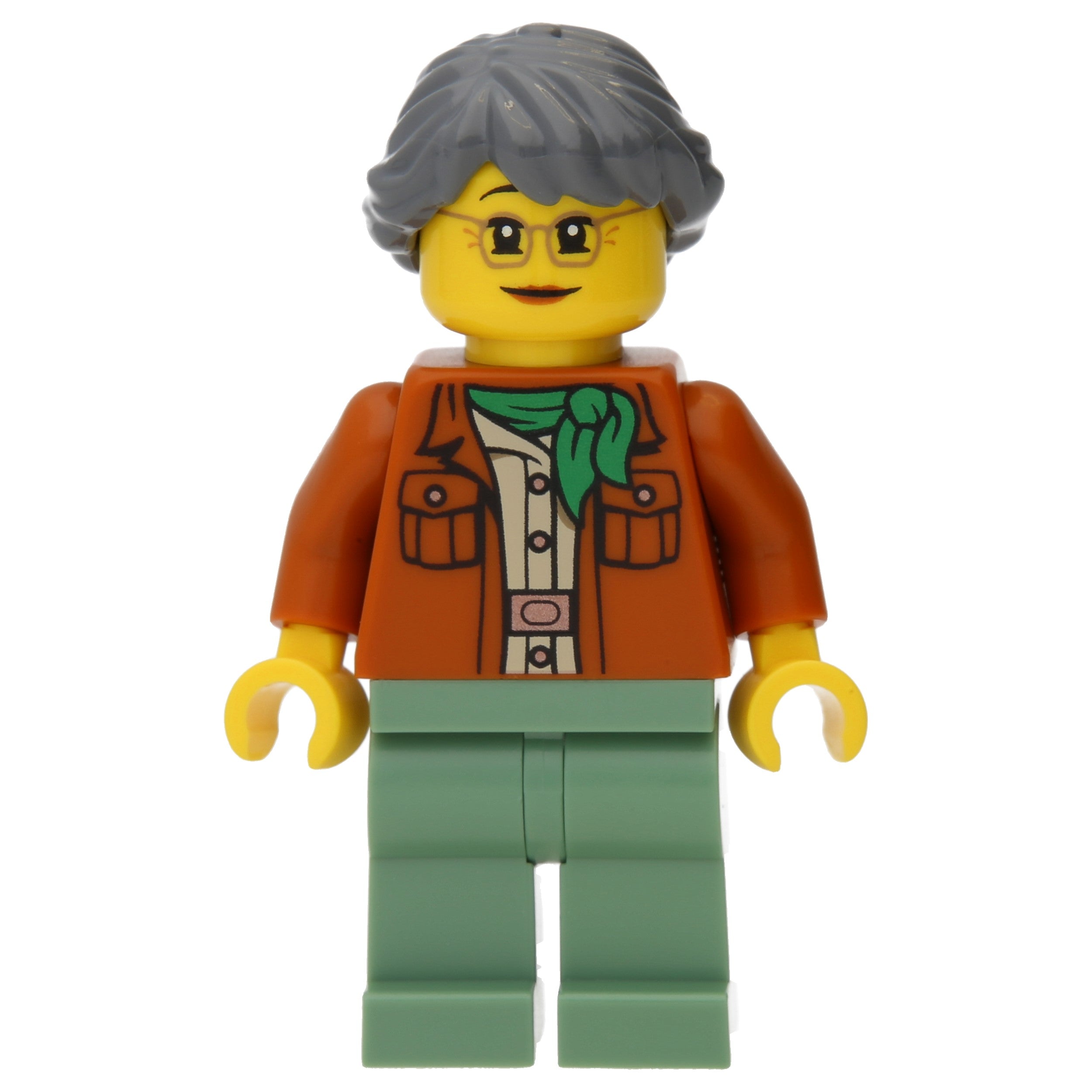 LEGO Minifigur Misako - Legacy, Dark Orange Jacket (njo665)