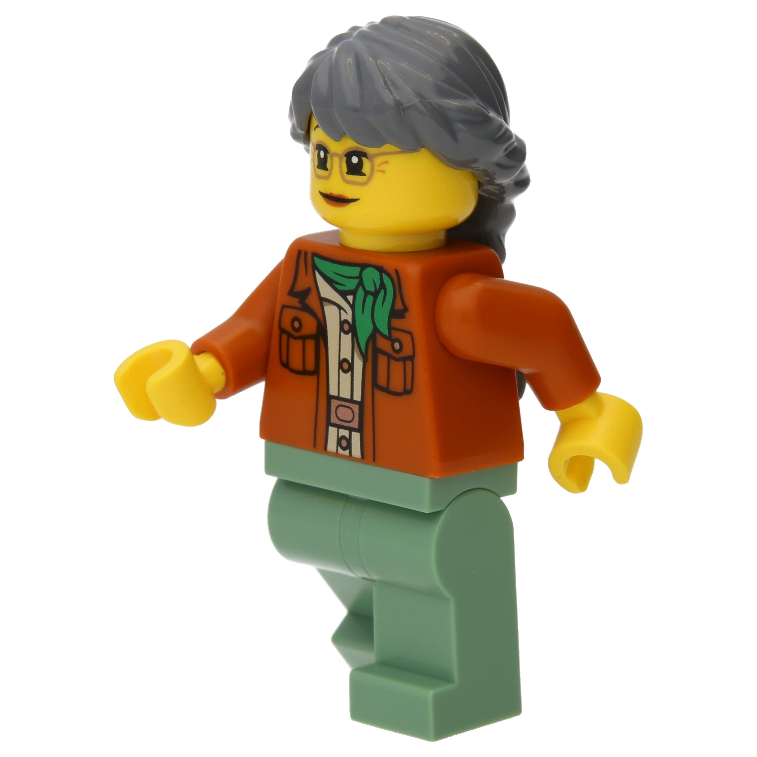 LEGO Minifigur Misako - Legacy, Dark Orange Jacket (njo665)