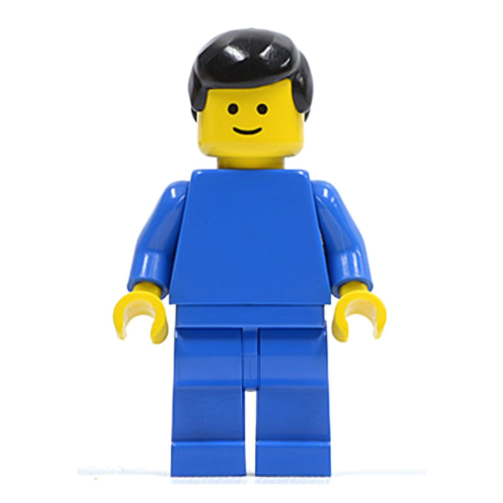 LEGO Minifigur Plain Blue Torso with Blue Arms, Blue Legs, Black Male (pln141)