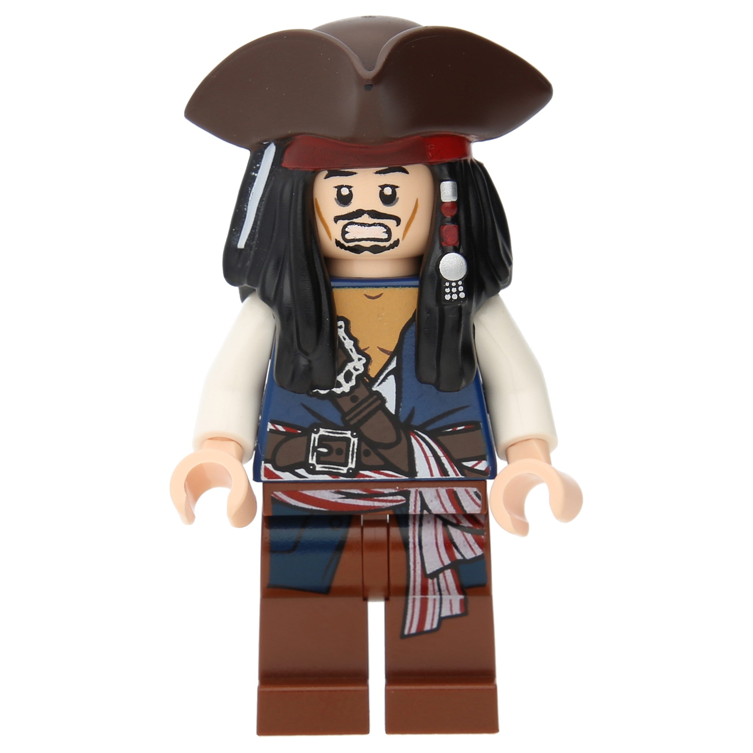 LEGO Pirates of the Caribbean Minifigure - Captain Jack Sparrow with three-master
