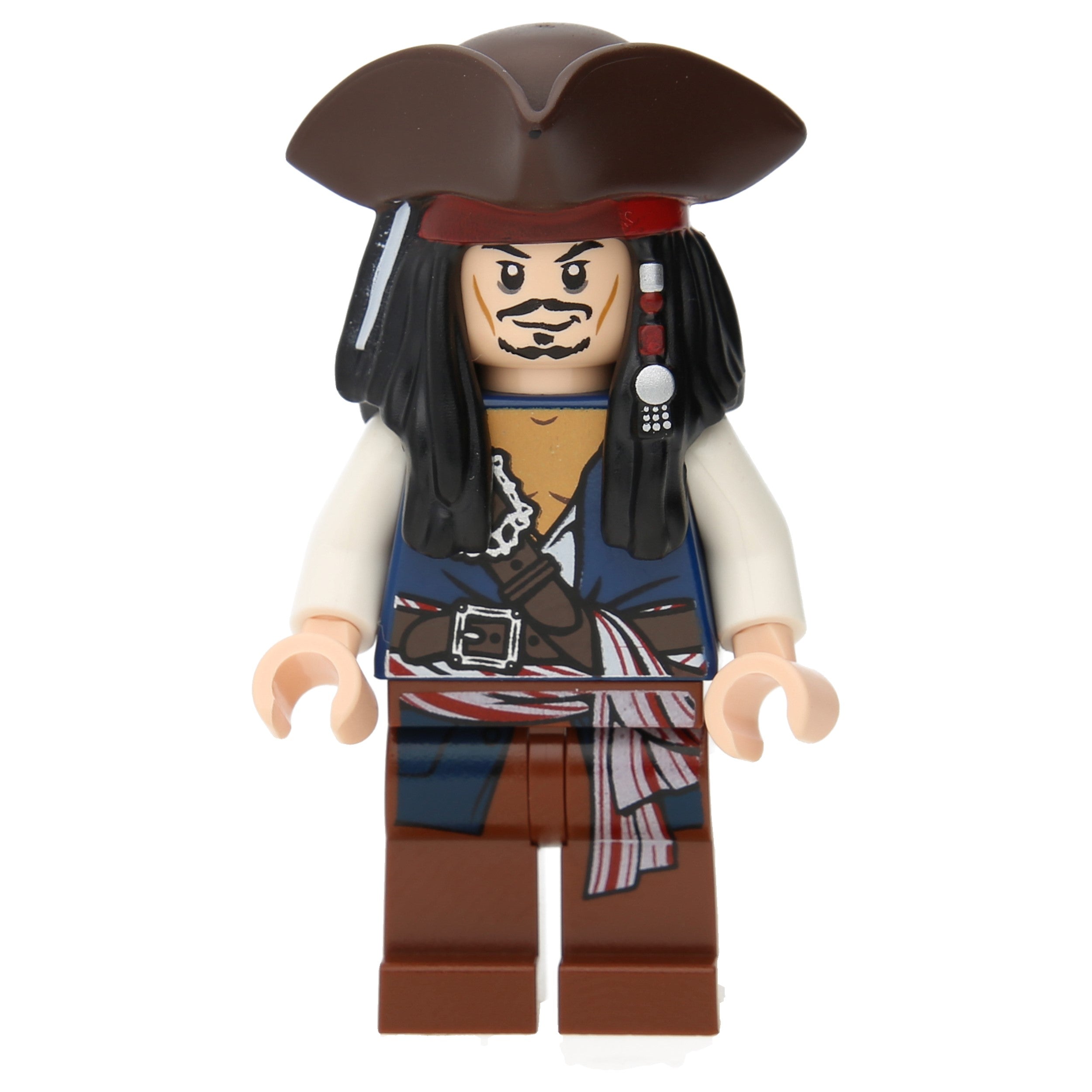 LEGO Pirates of the Caribbean Minifigure - Captain Jack Sparrow with three-master