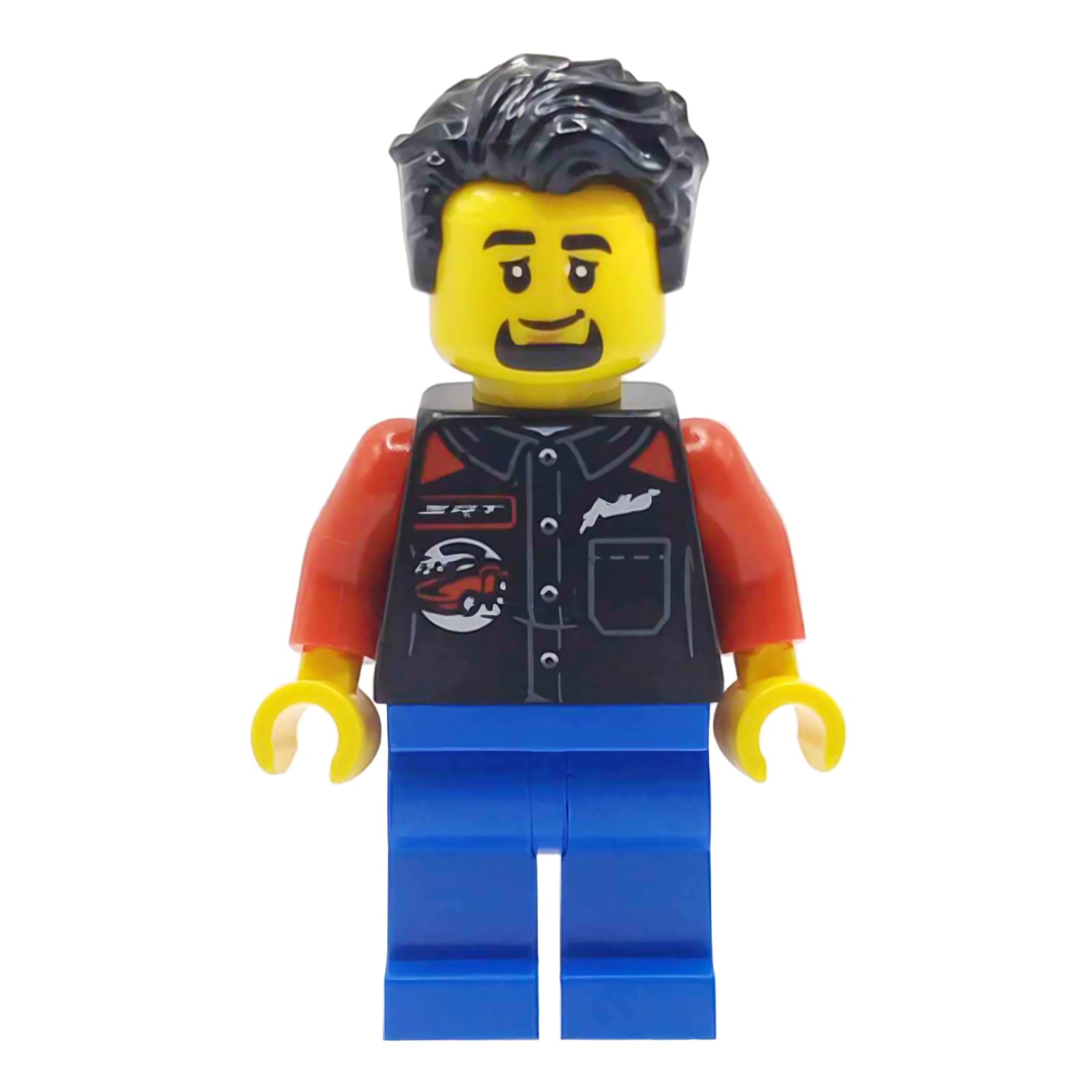 LEGO Minifigur Dodge Challenger SRT Hellcat Driver (sc137) – neu