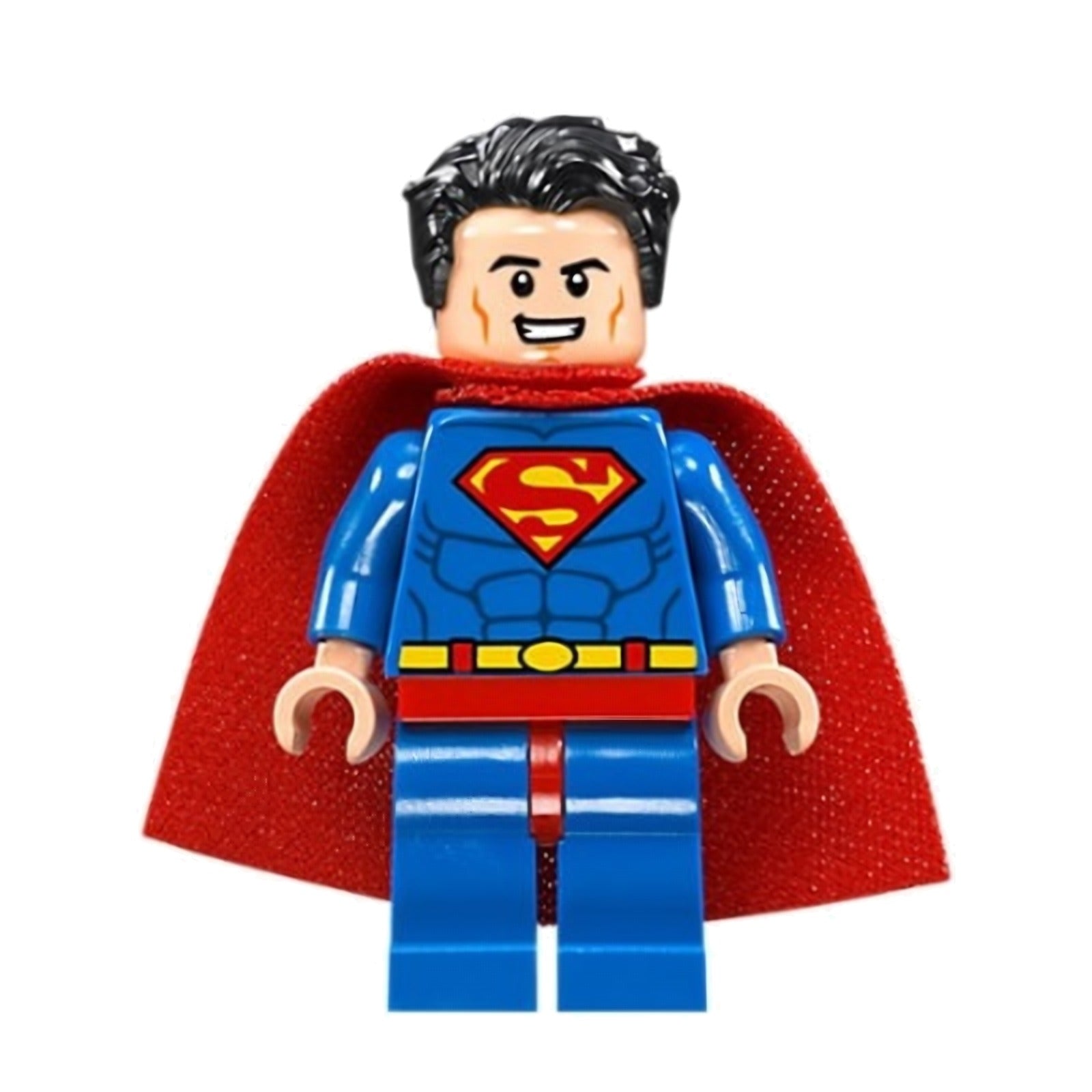 LEGO Minifigur Superman - Blue Suit, Spongy Cape, Tousled Hair, Open (sh0489)