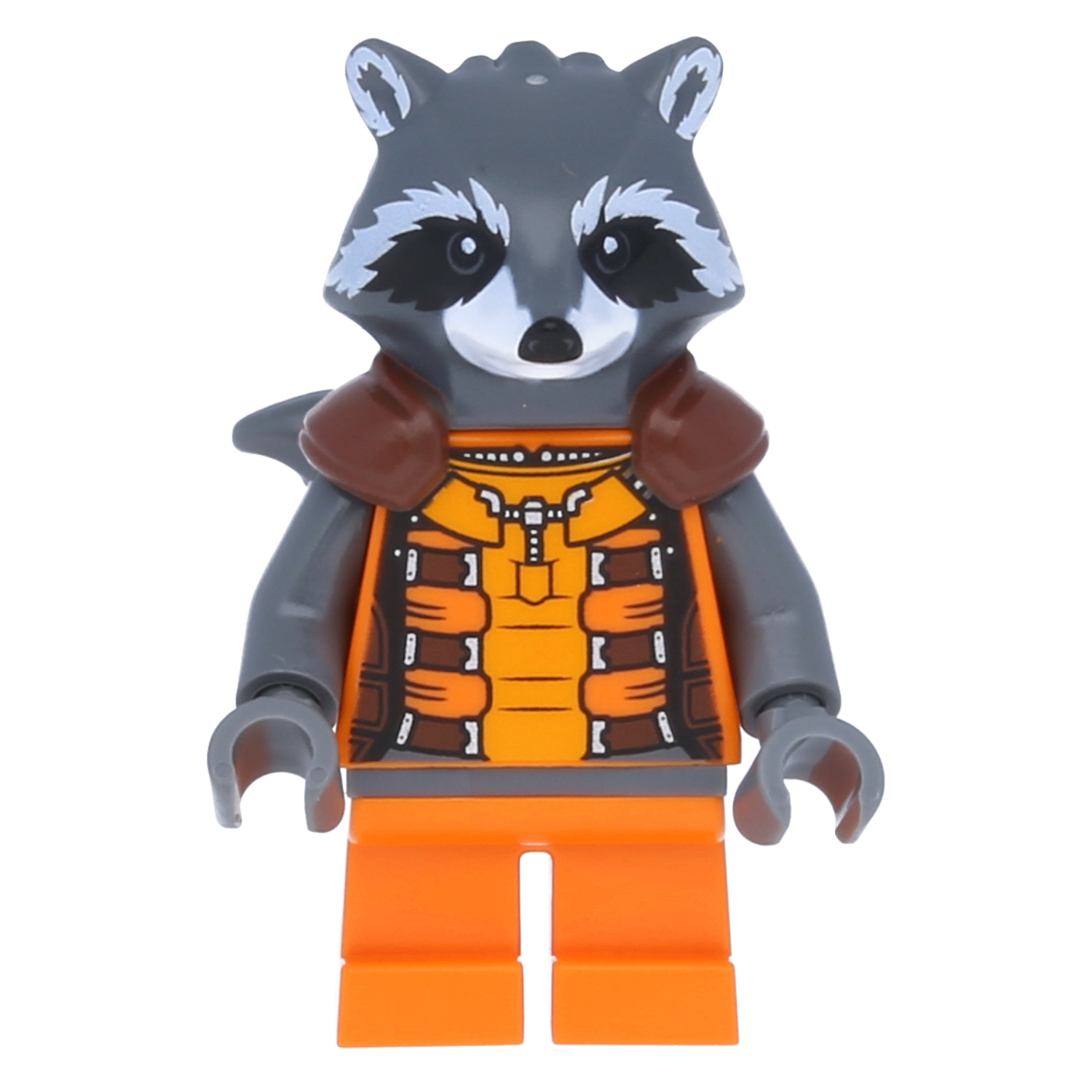 LEGO Superhelden Minifigur - Rocket Raccoon (oranges Outfit)