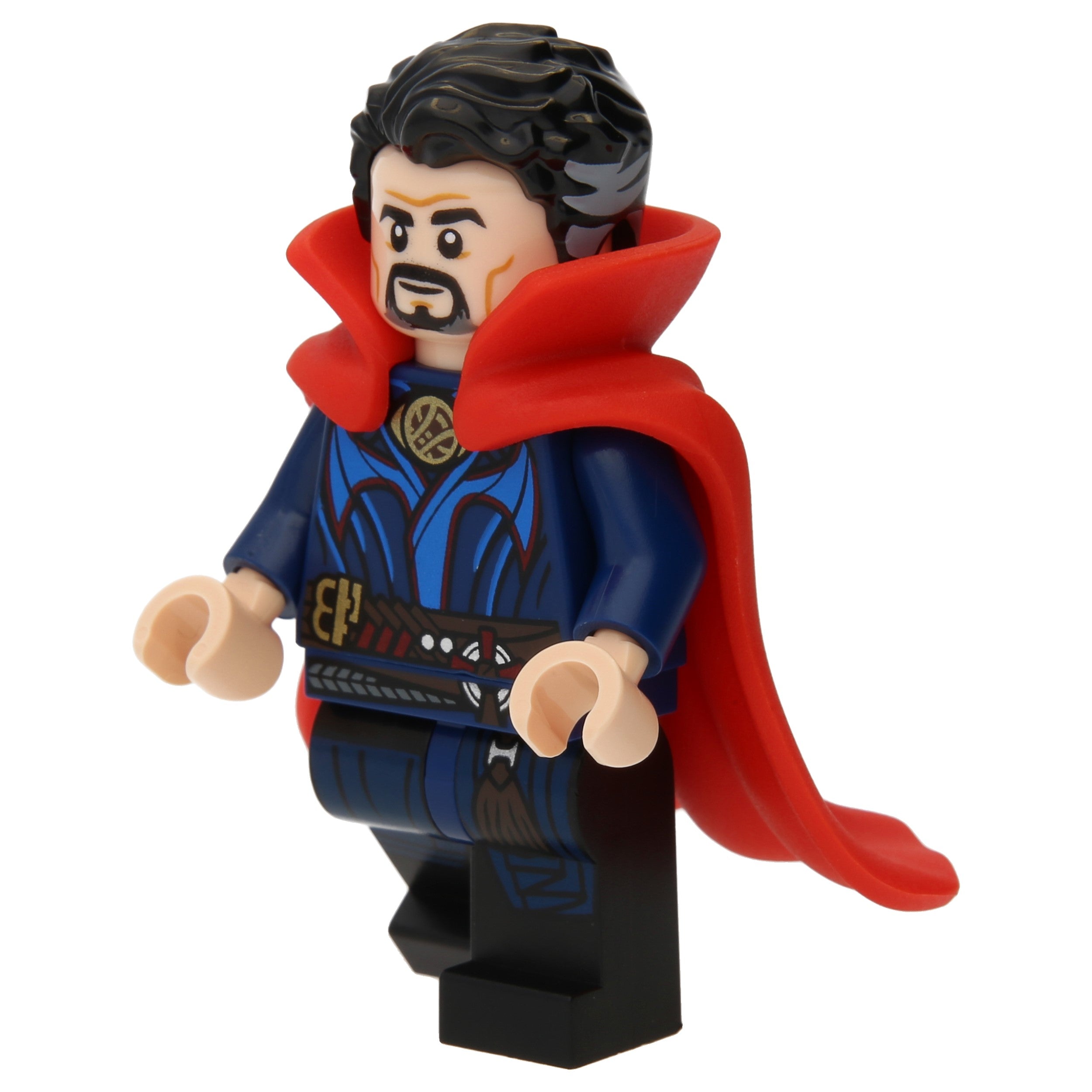 LEGO Minifigur Doctor Strange mit einem roten Plastik Cape und 2 (sh0802)