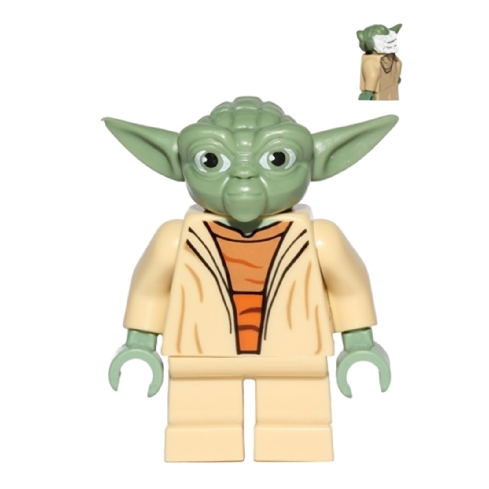 LEGO Minifigur Yoda (Clone Wars, White Hair, Torso with Back Printing) (sw0446)