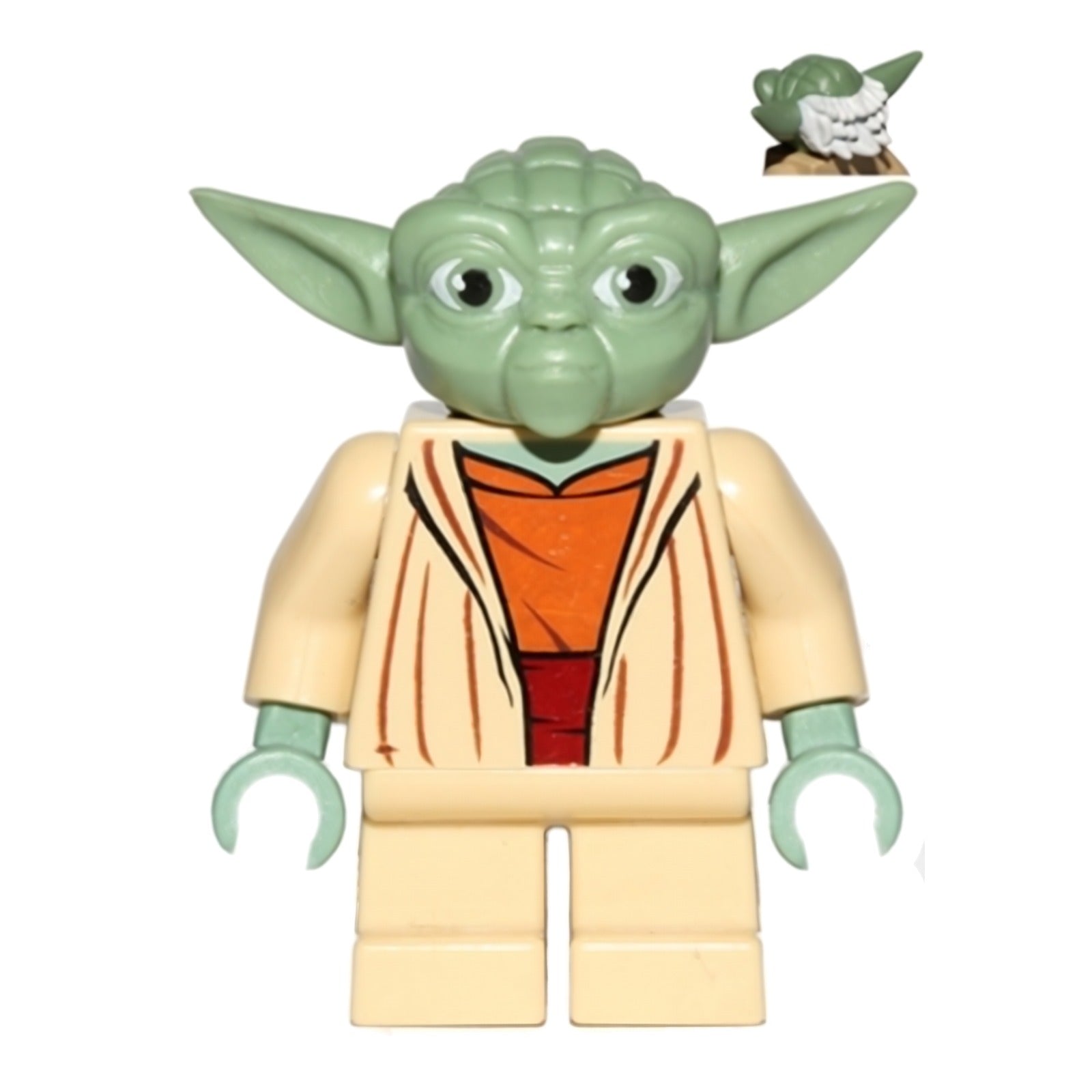 LEGO Minifigur Yoda - Clone Wars, White Hair – Star Wars (sw0685) – neu