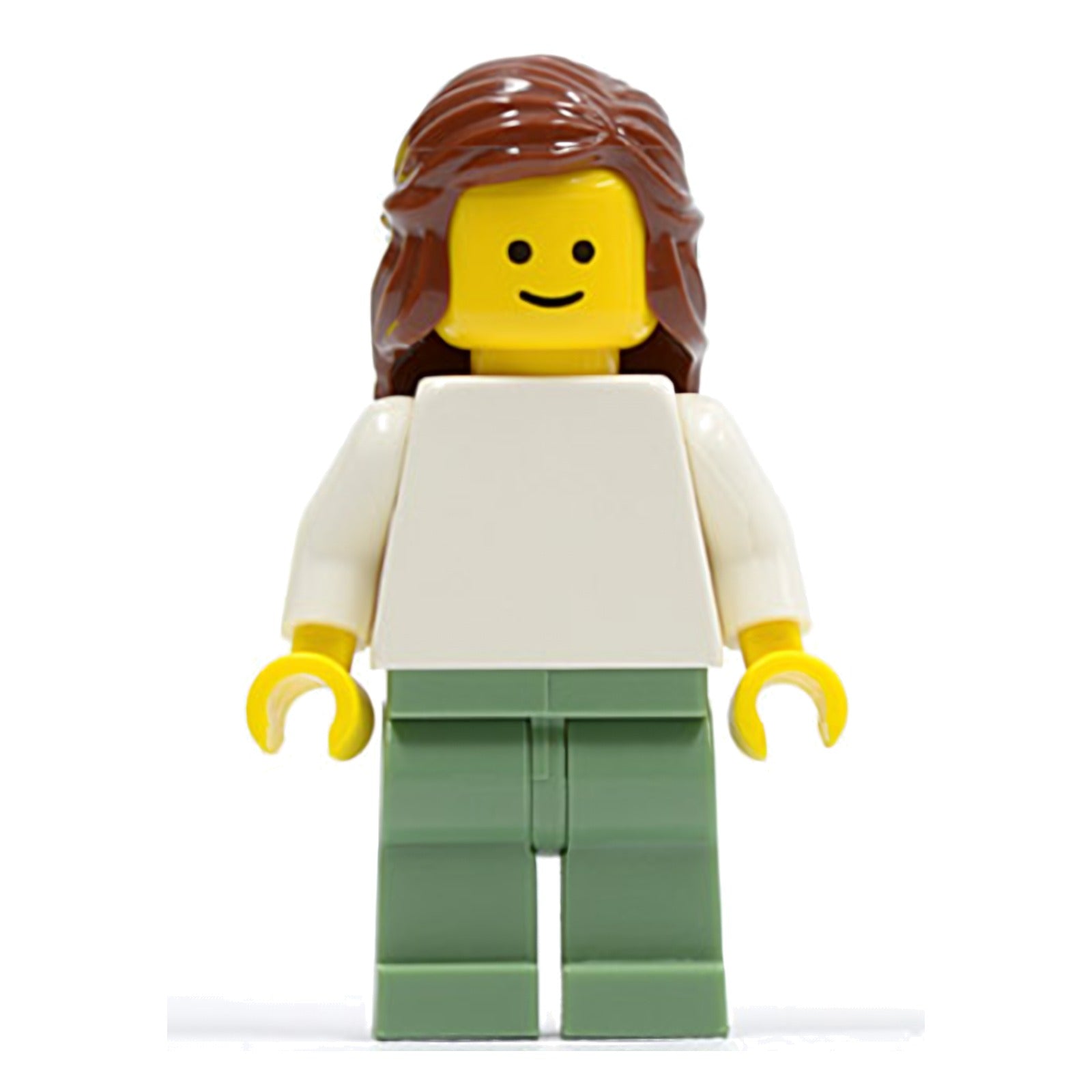 LEGO Minifigur Plain White Torso with White Arms, Sand Green Legs (twn073)