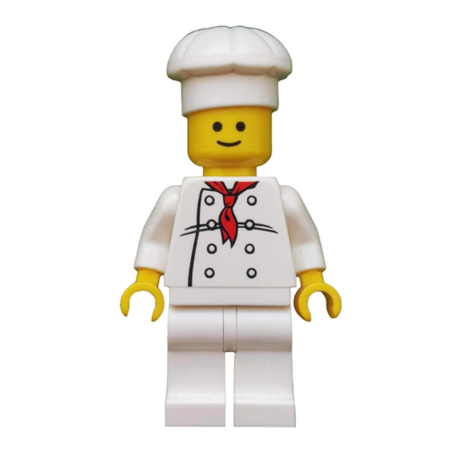 LEGO Minifigur Chef - White Torso with 8 Buttons, Black Wrinkles, NO (twn192)