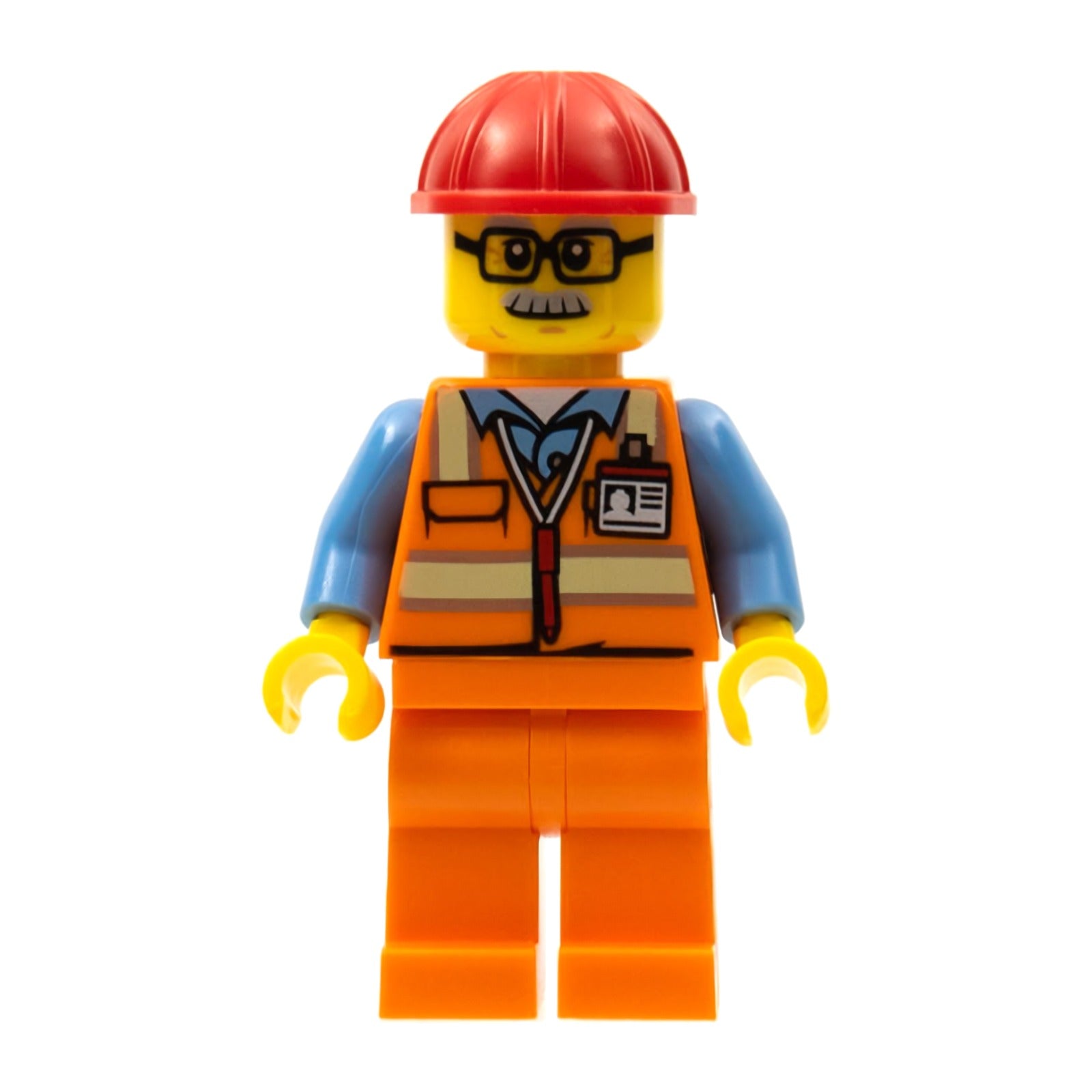 LEGO Minifigur Orange Safety Vest with Reflective Stripes, Orange (twn346)
