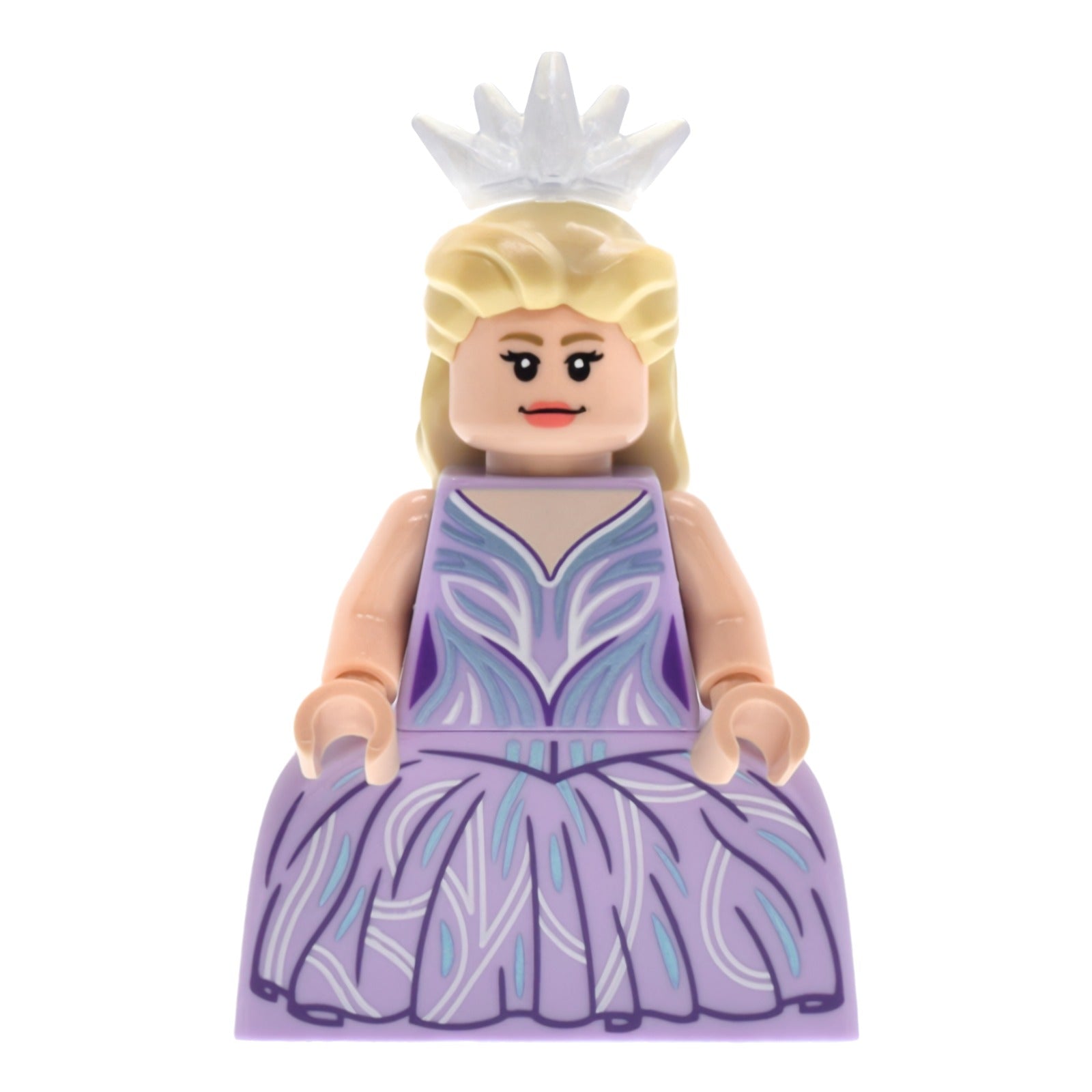 LEGO Minifigur Glinda - Minifigure, Lavender Dress, Wide Skirt (wck015) – neu