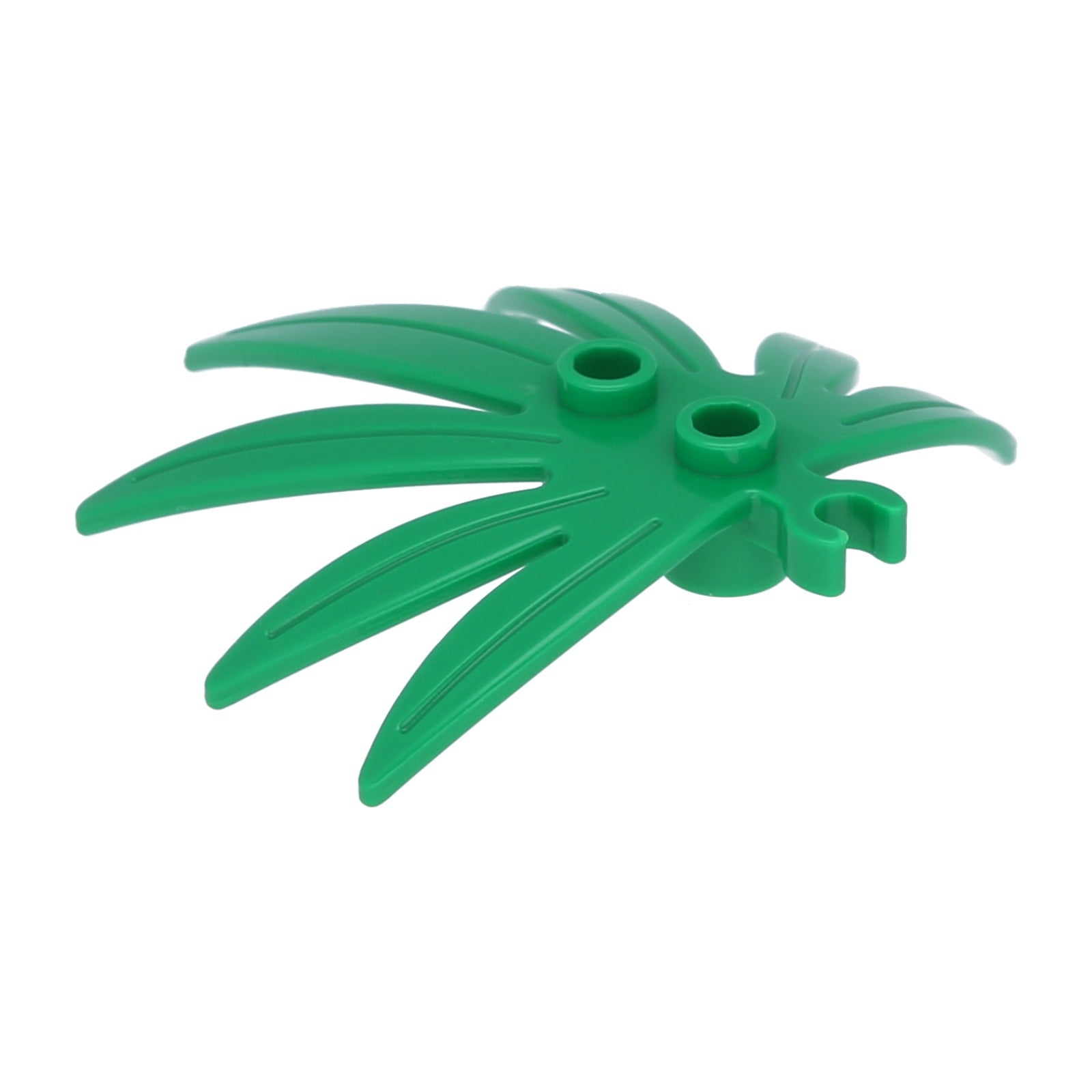 LEGO Plant Leaves 6 x 5 Sword Leaf with Clip (Thick Open O-Clip) (10884)