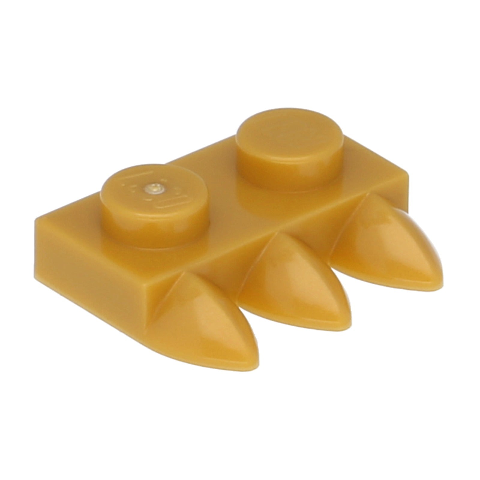 LEGO Plate modified 1 x 2 with 3 teeth (claws) (15208) - color selectable