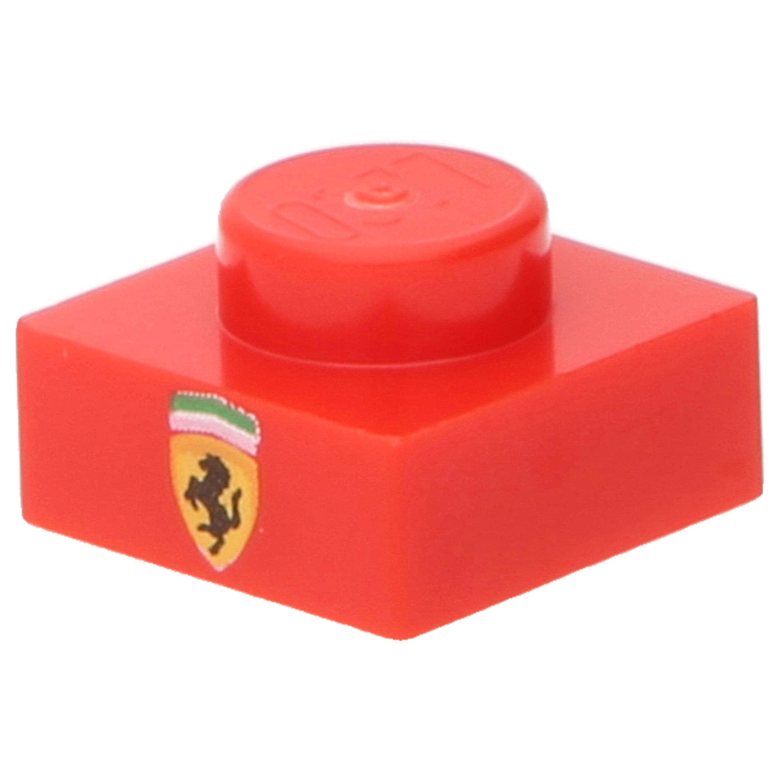 LEGO Platten (bedruckt) - 1 x 1 mit Ferrari Emblem (Rot)