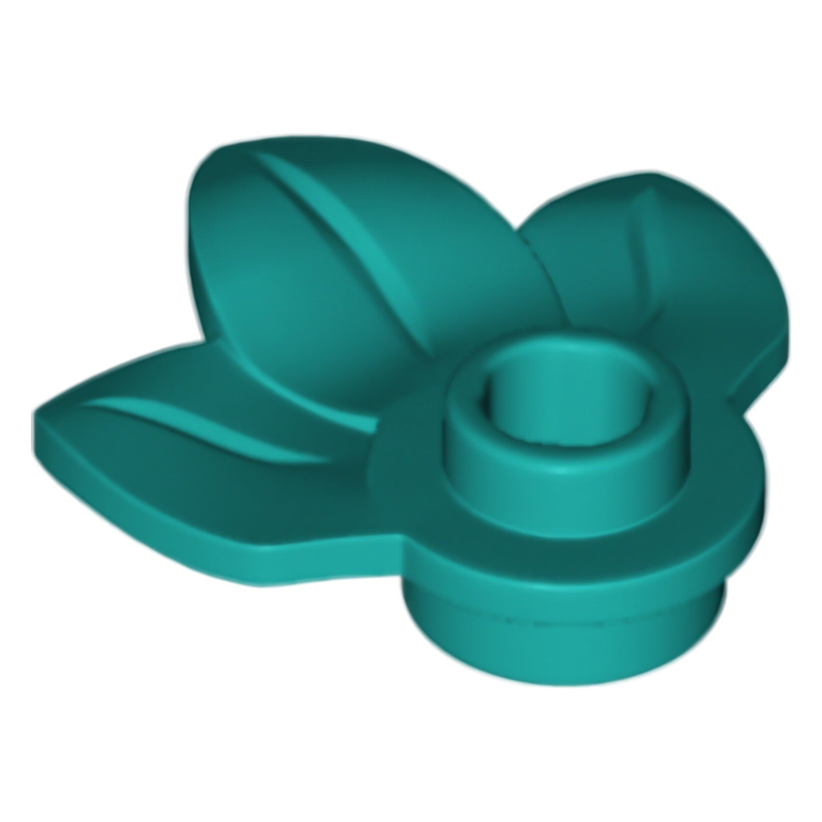 LEGO plant round plate 1 x 1 with 3 leaves (32607) - choice of colors - 24 colors