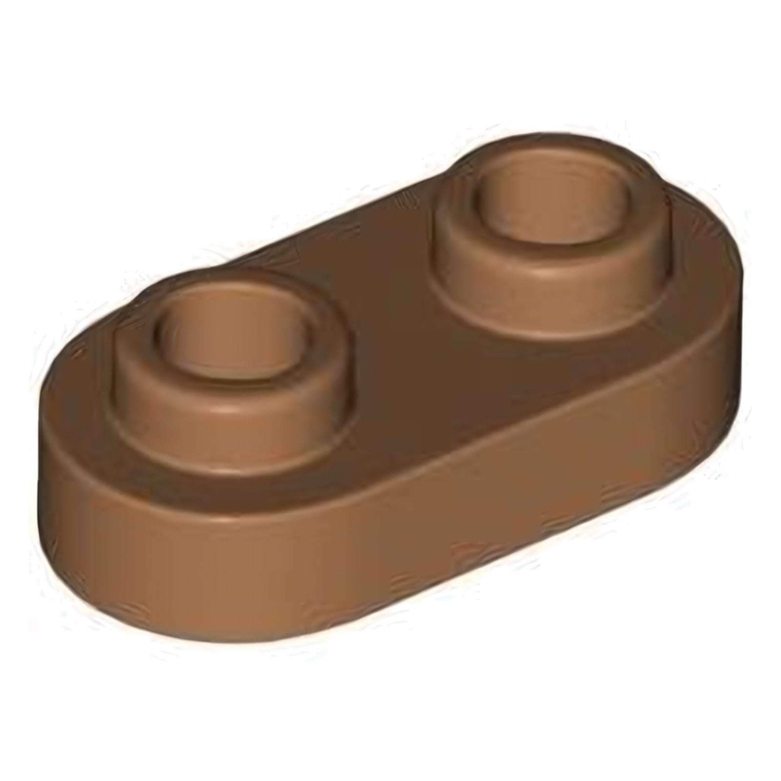 LEGO Platte modifiziert 1 x 2 abgerundet mit 2 offenen Noppen (35480)