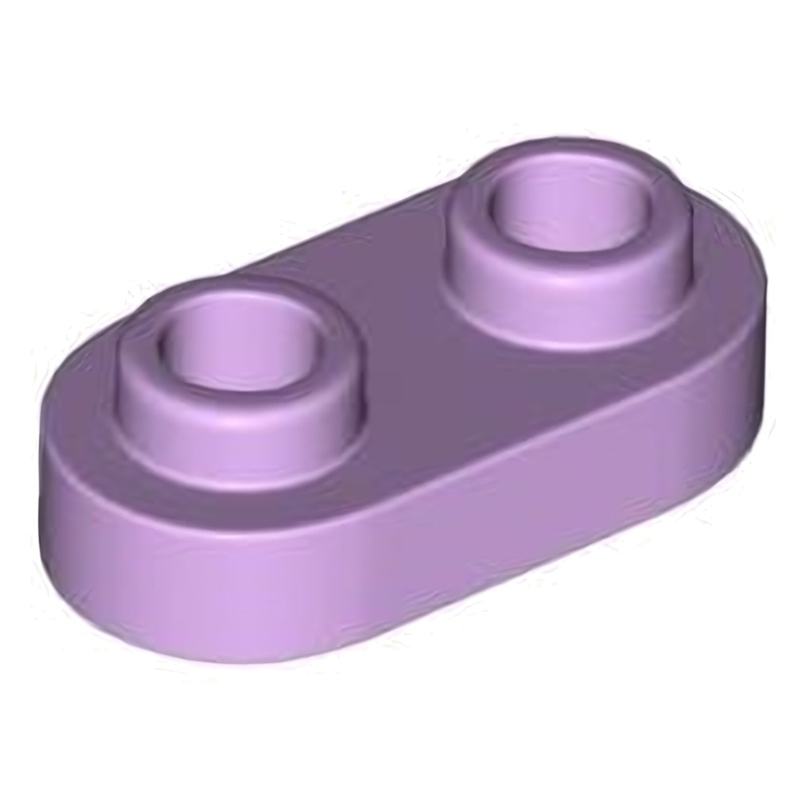 LEGO Platte modifiziert 1 x 2 abgerundet mit 2 offenen Noppen (35480)