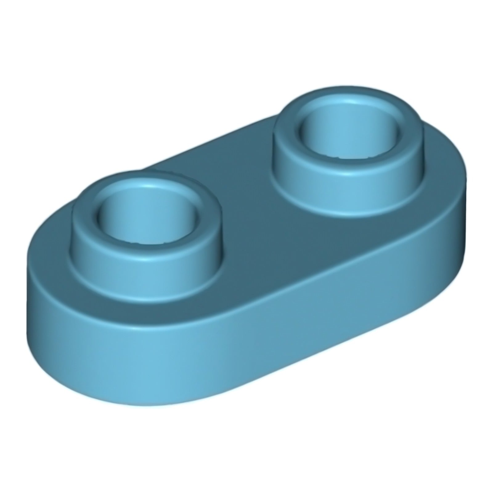 LEGO Platte modifiziert 1 x 2 abgerundet mit 2 offenen Noppen (35480)