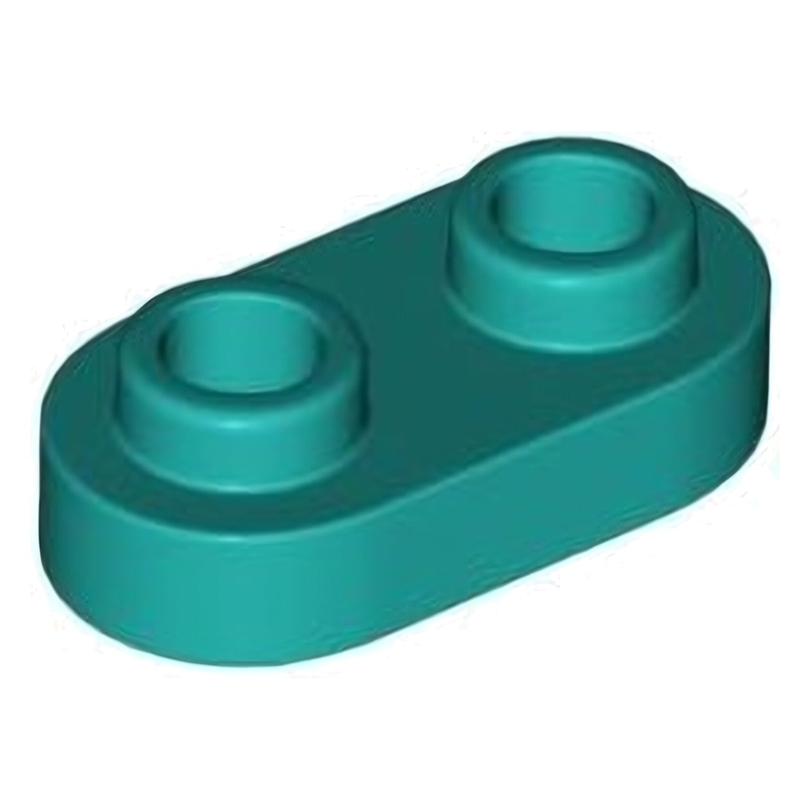 LEGO Platte modifiziert 1 x 2 abgerundet mit 2 offenen Noppen (35480)