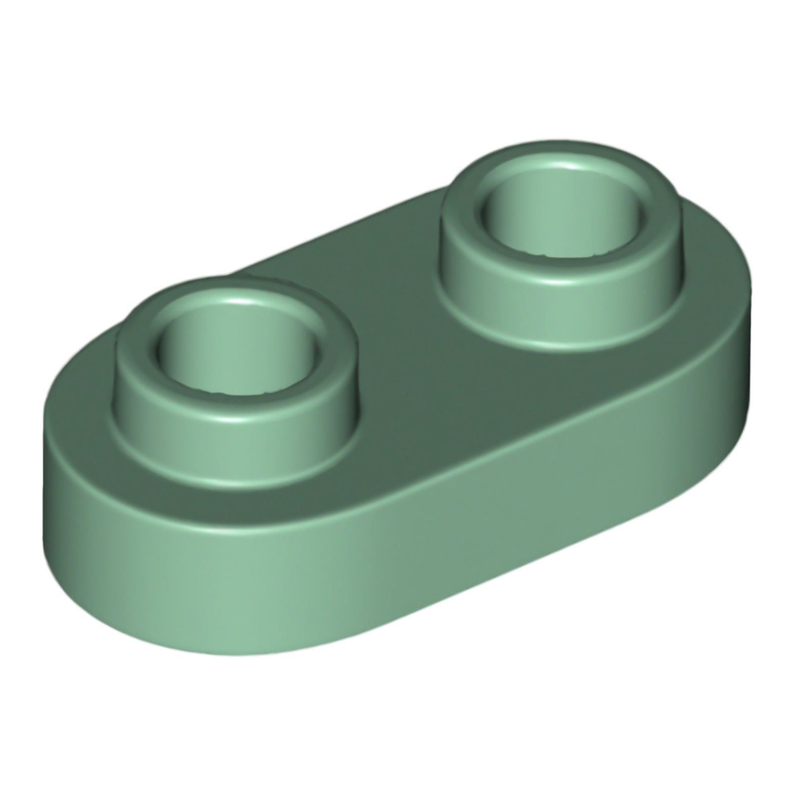 LEGO Platte modifiziert 1 x 2 abgerundet mit 2 offenen Noppen (35480)