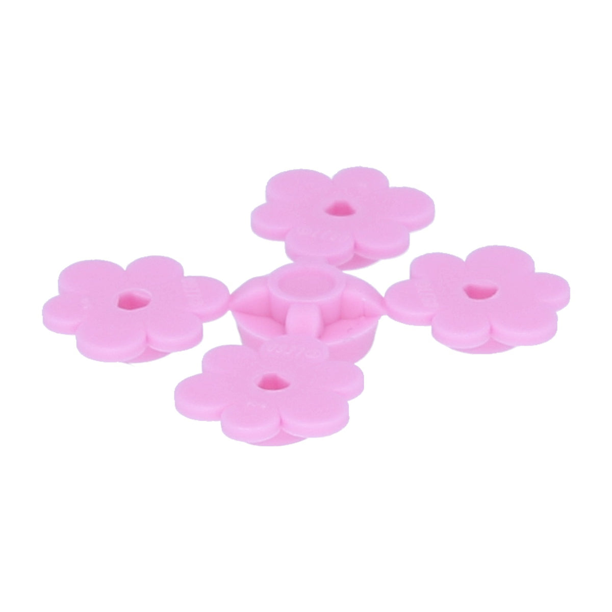LEGO Blumen - 4 kleine Blumen auf Anguss