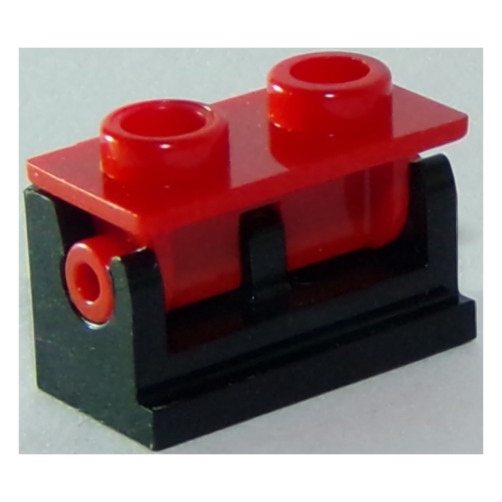 LEGO Scharnier Stein 1 x 2 mit rot oben Platte (3937 / 3938) (3937c11)
