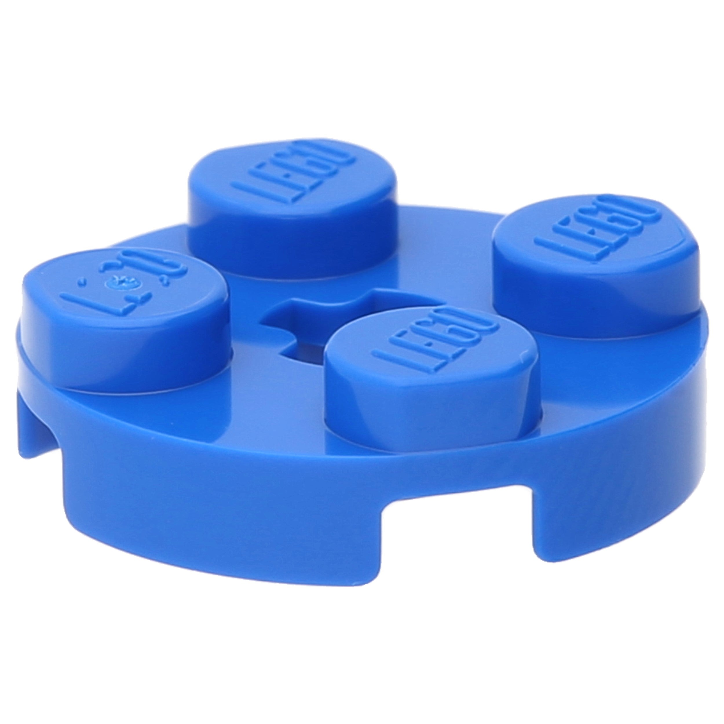 LEGO Plates (modified) - 2 x 2 with "+" axle hole (round)