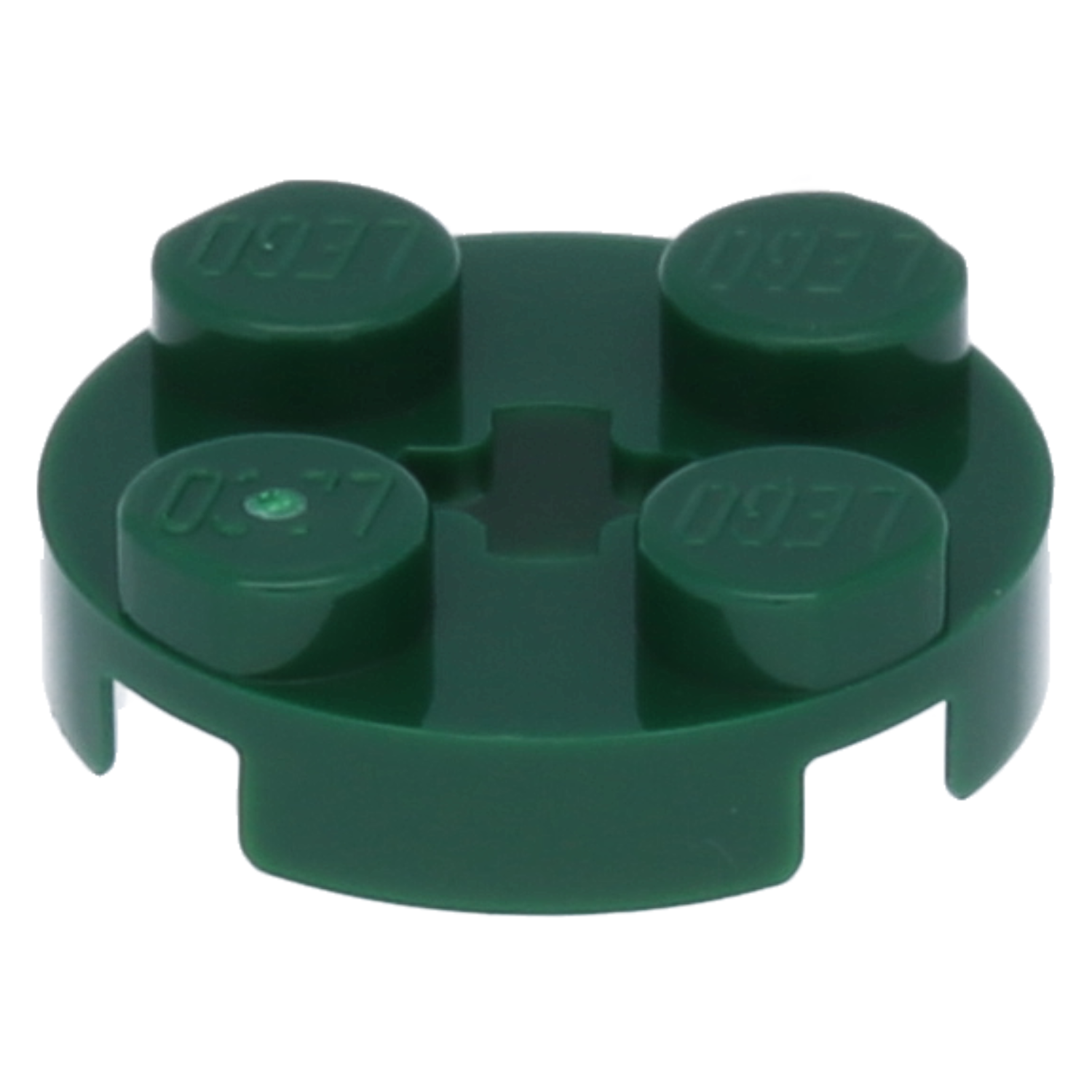 LEGO Plates (modified) - 2 x 2 with "+" axle hole (round)
