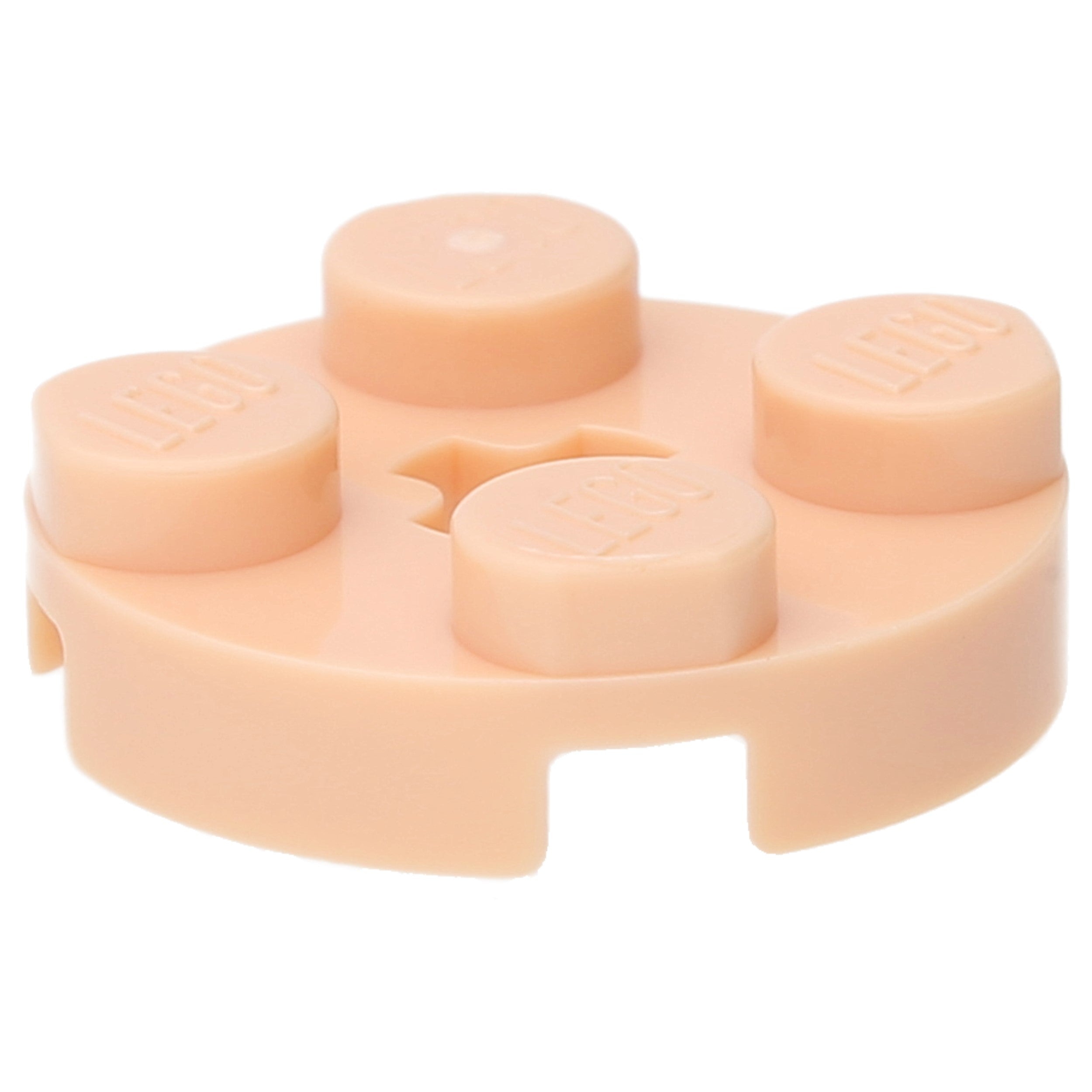 LEGO Plates (modified) - 2 x 2 with "+" axle hole (round)