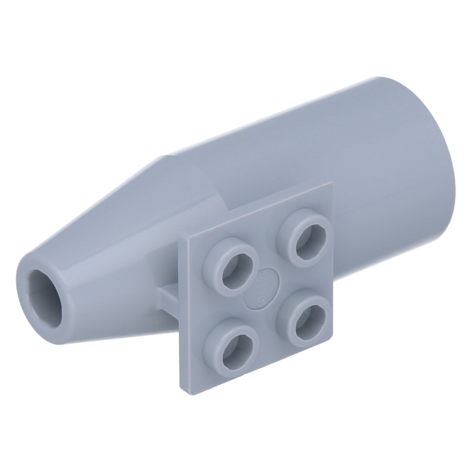 LEGO Vehicles - Jet Engine with 2 x 2 Plate (Light Bluish Gray)